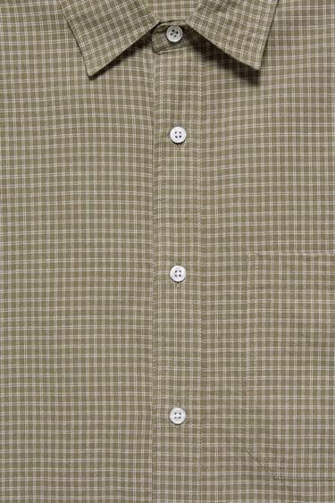 Short sleeve check shirt — White/Grey 8