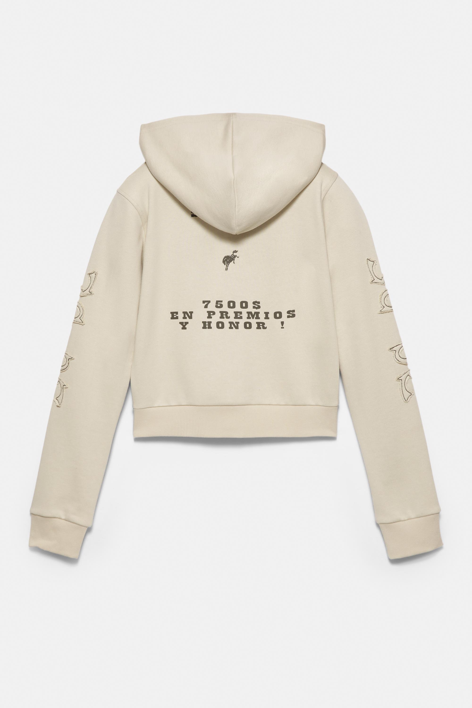 Montserrat Messeguer hoodie with zipper — Sand