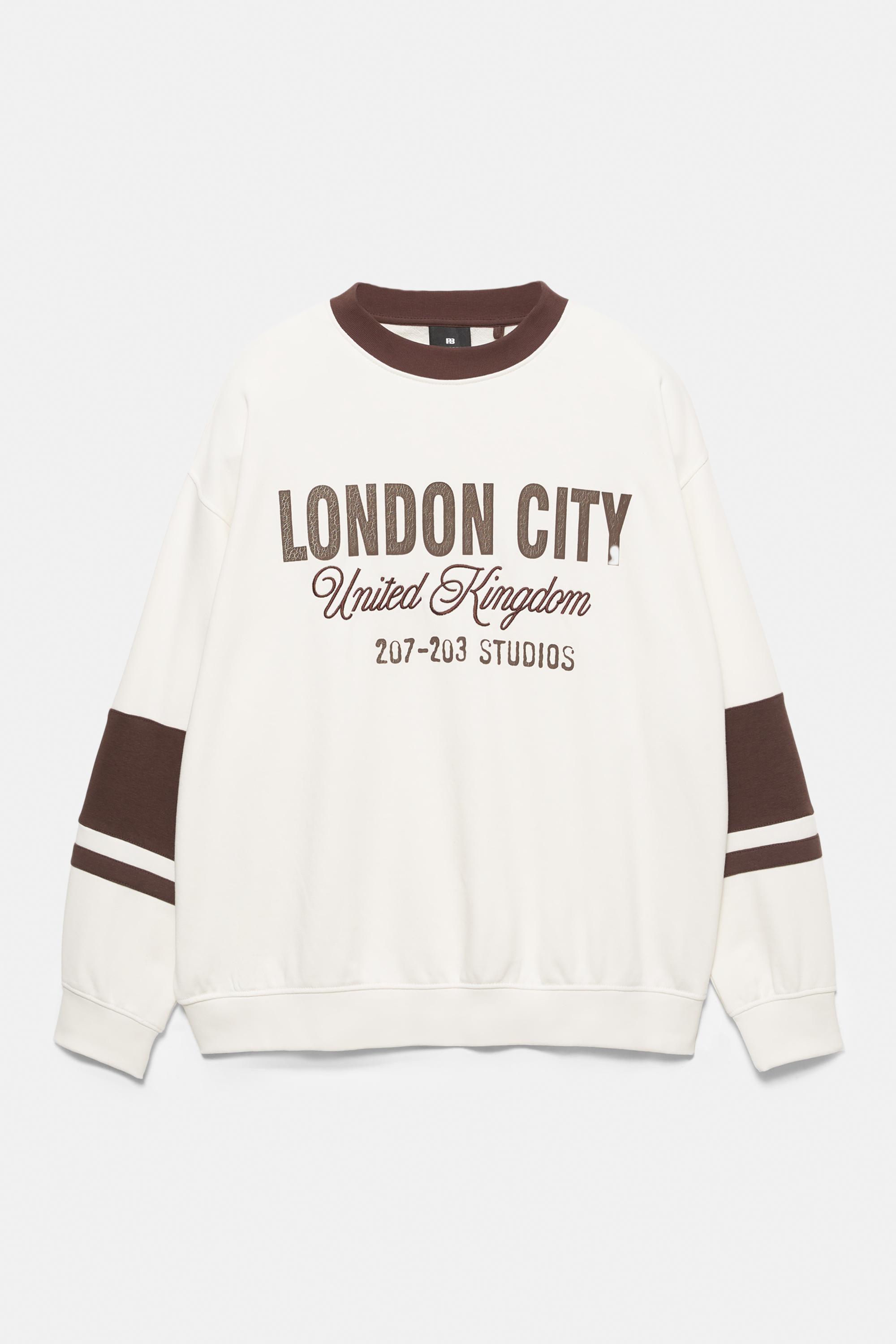 London City grafik sweatshirt - Görsel 3