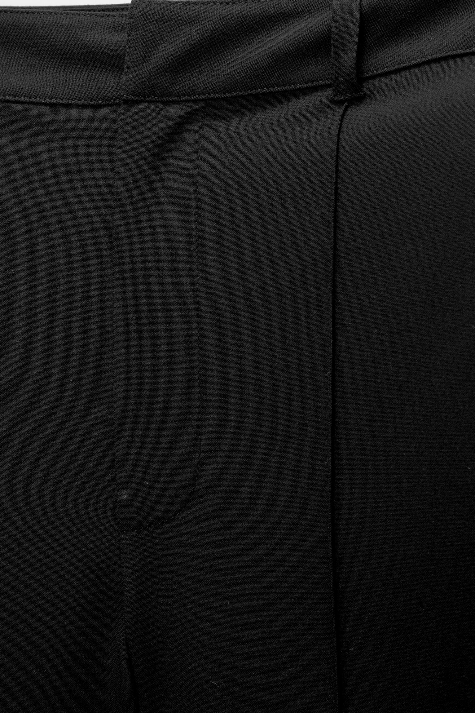 Smart trousers with seam detail — Black