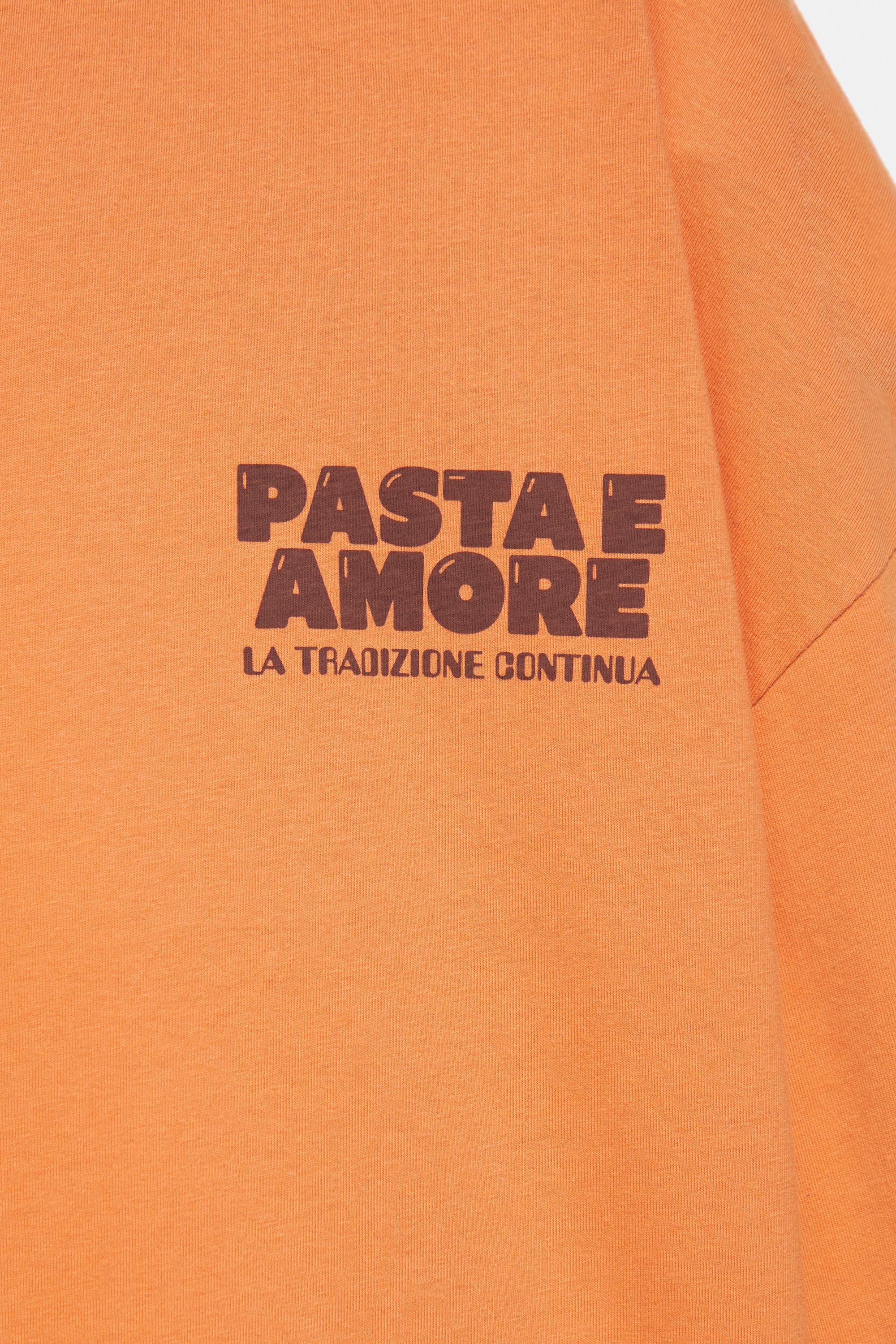 Long sleeve graphic T-shirt — Orange