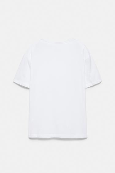 Slim fit basic T-shirt — White 6