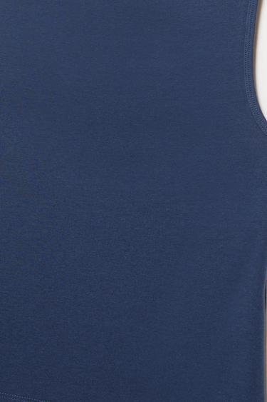 Boat neck tank top — Navy 7