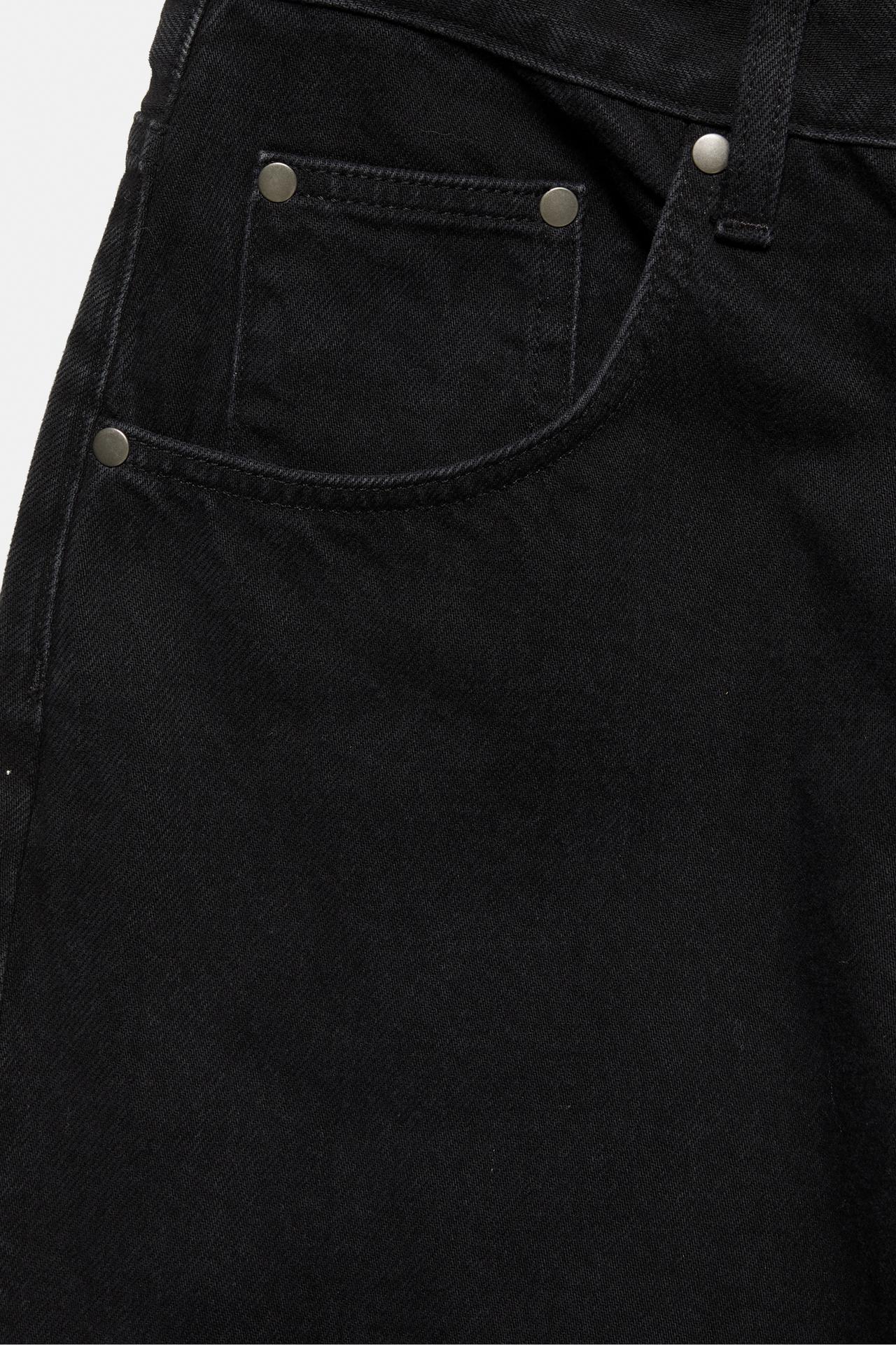 Barrel jeans — Faded black