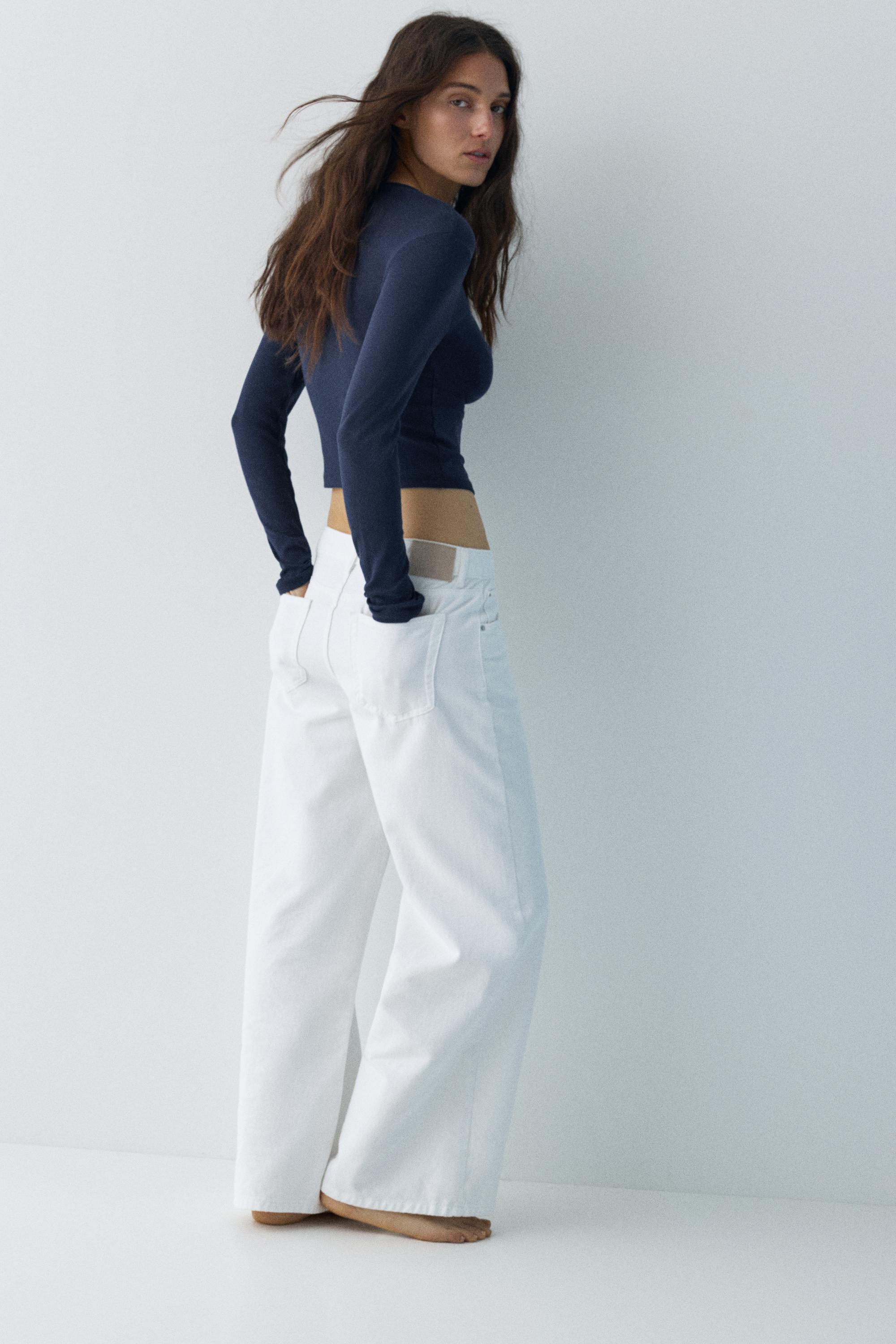 Vücuda oturan uzun kollu t-shirt - Görsel 49