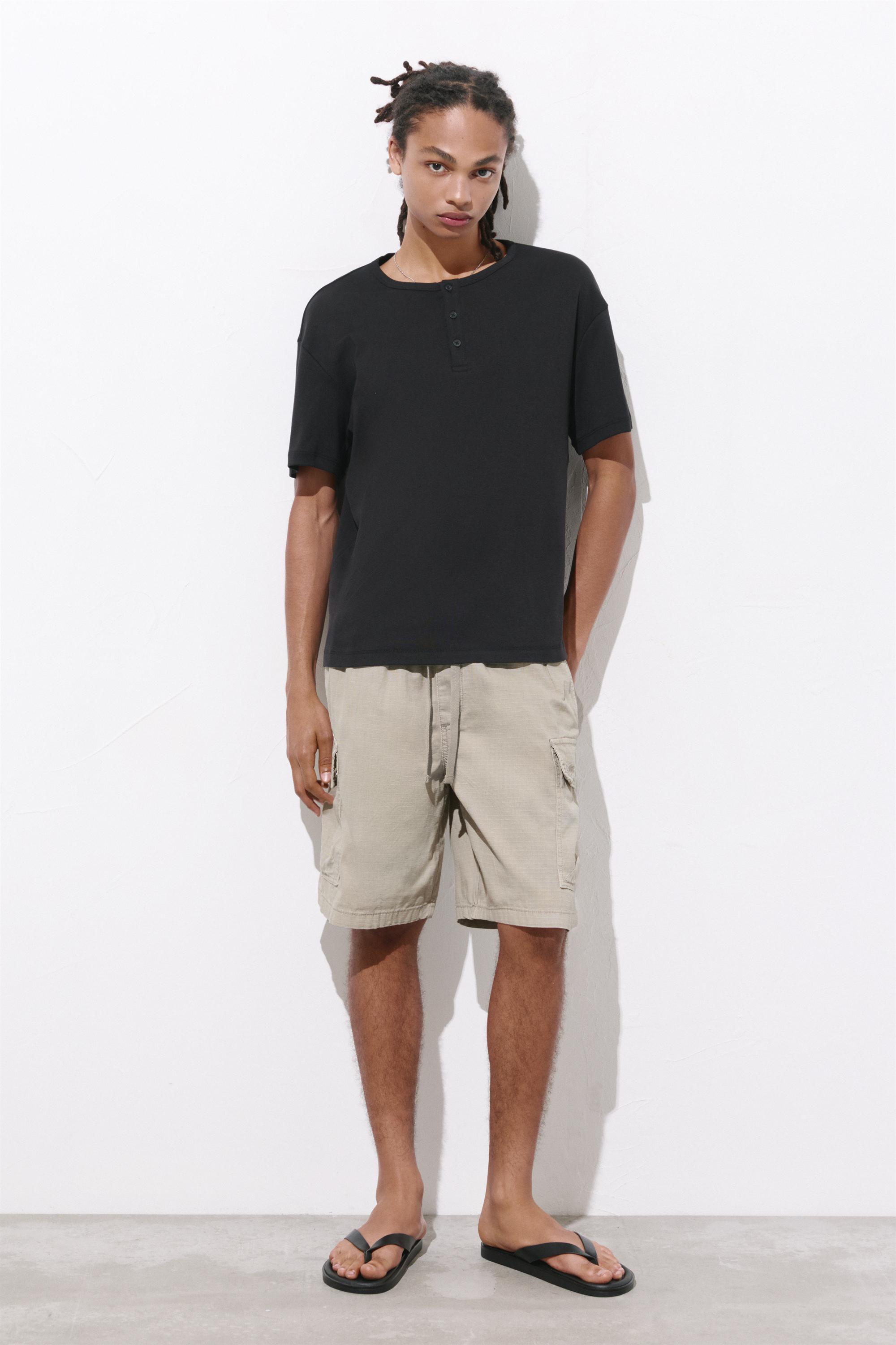 Ripstop cargo Bermuda shorts — Grey