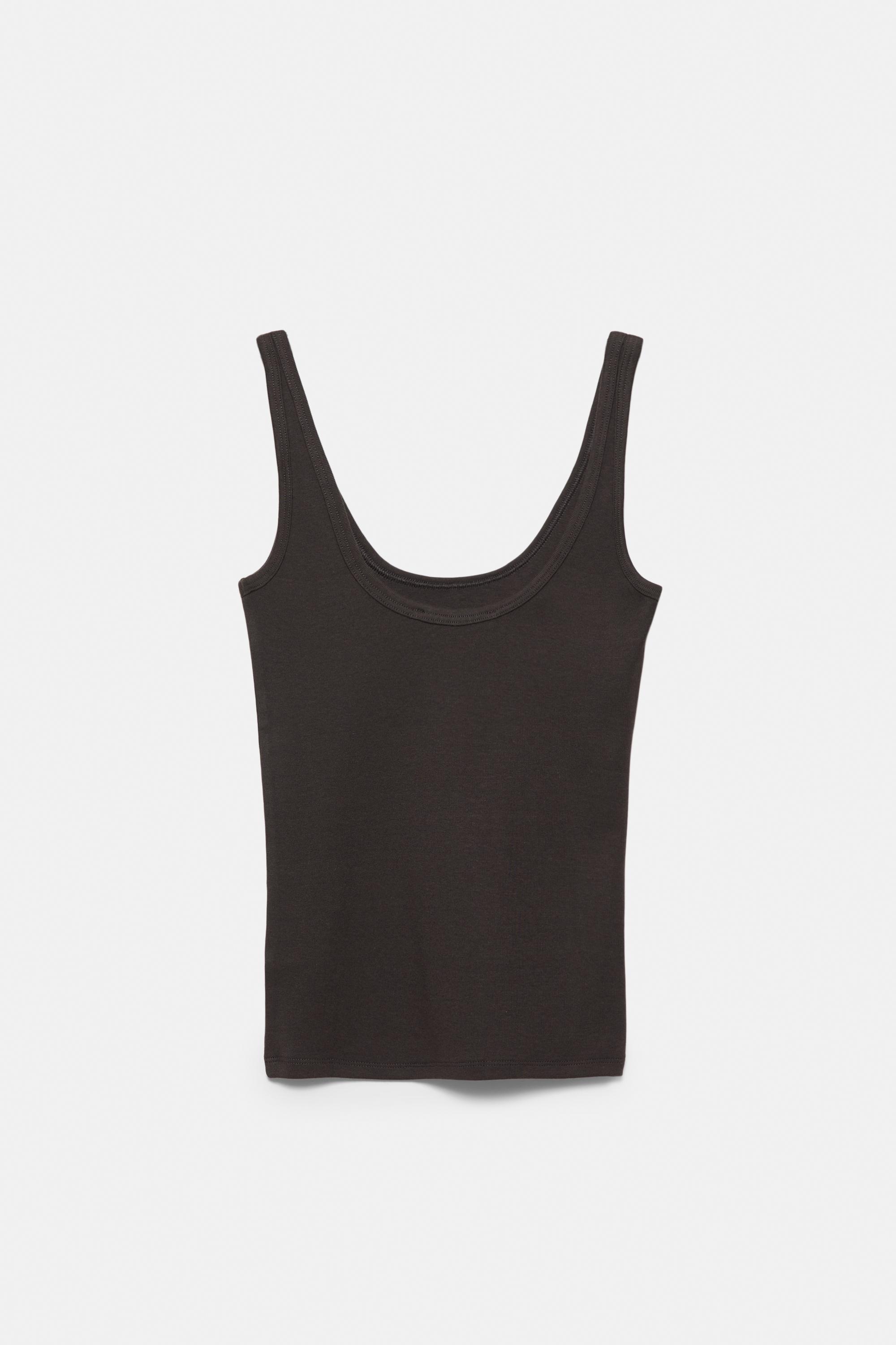 Modal tank top — Brown