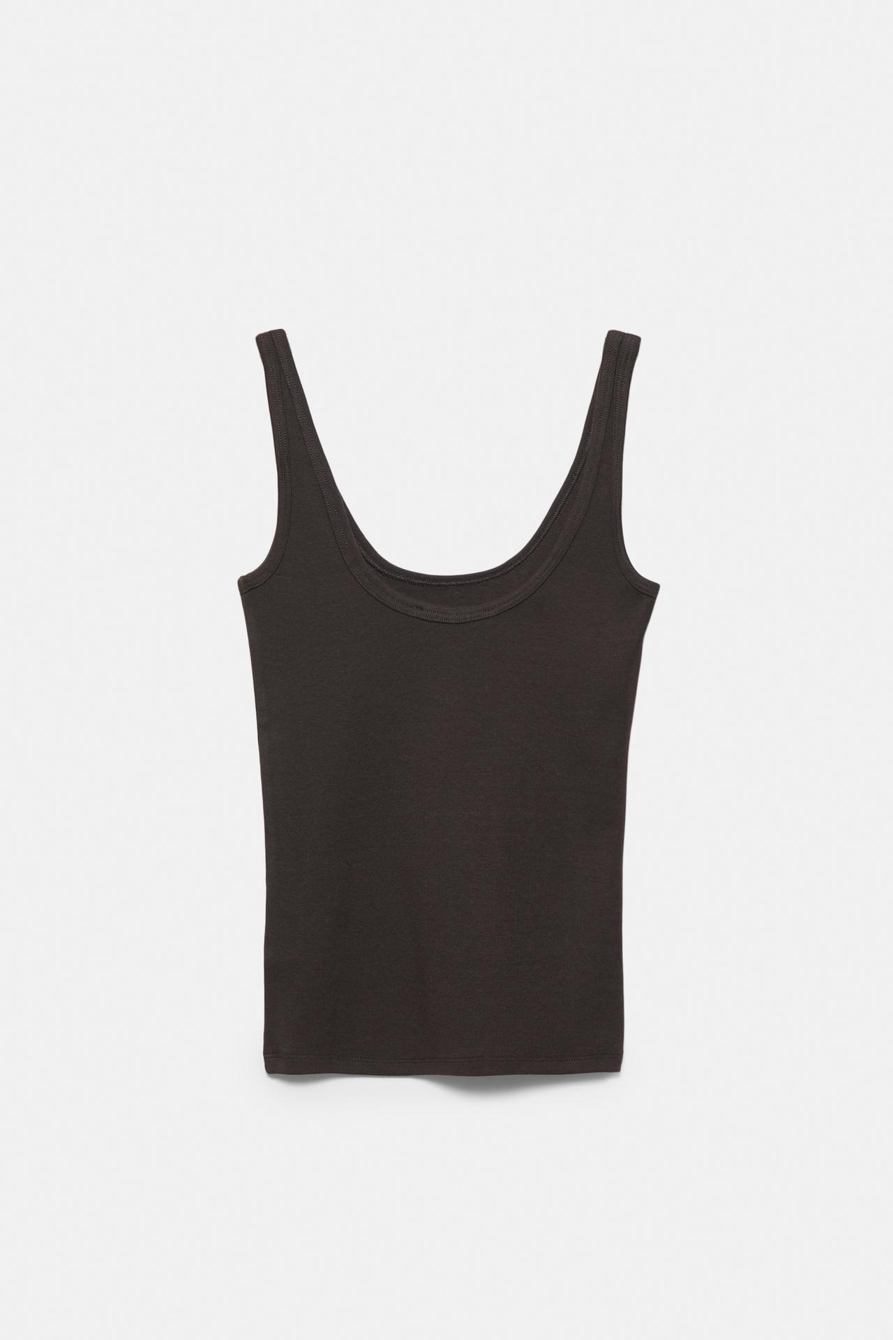 Modal tank top — Brown