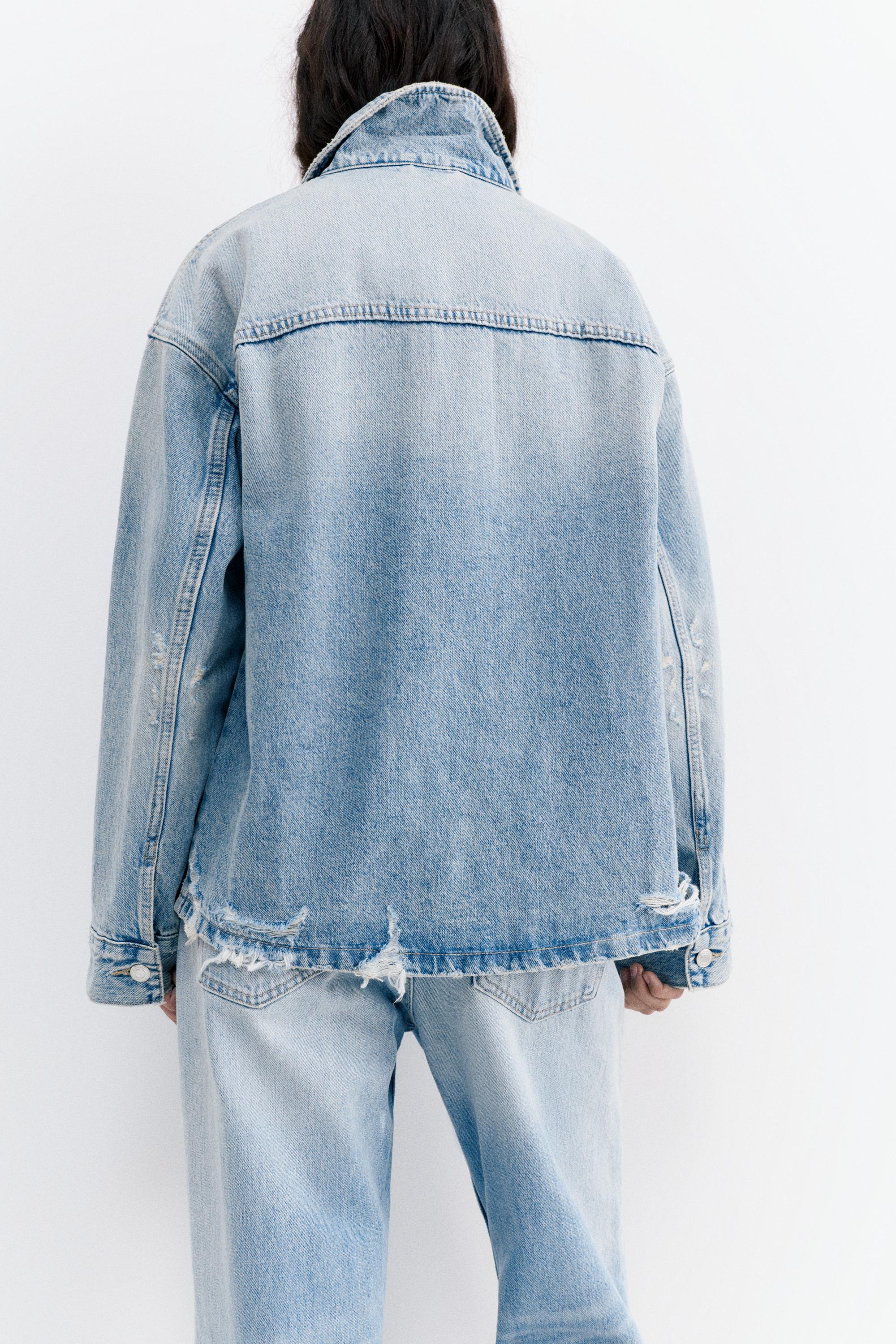 Worker denim ince ceket - Görsel 25