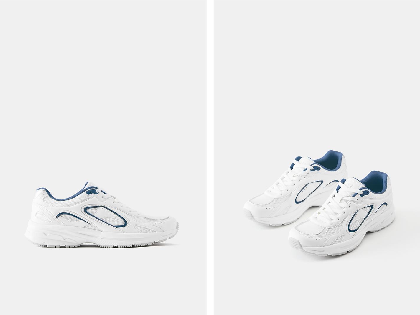 Multi-piece trainers — White