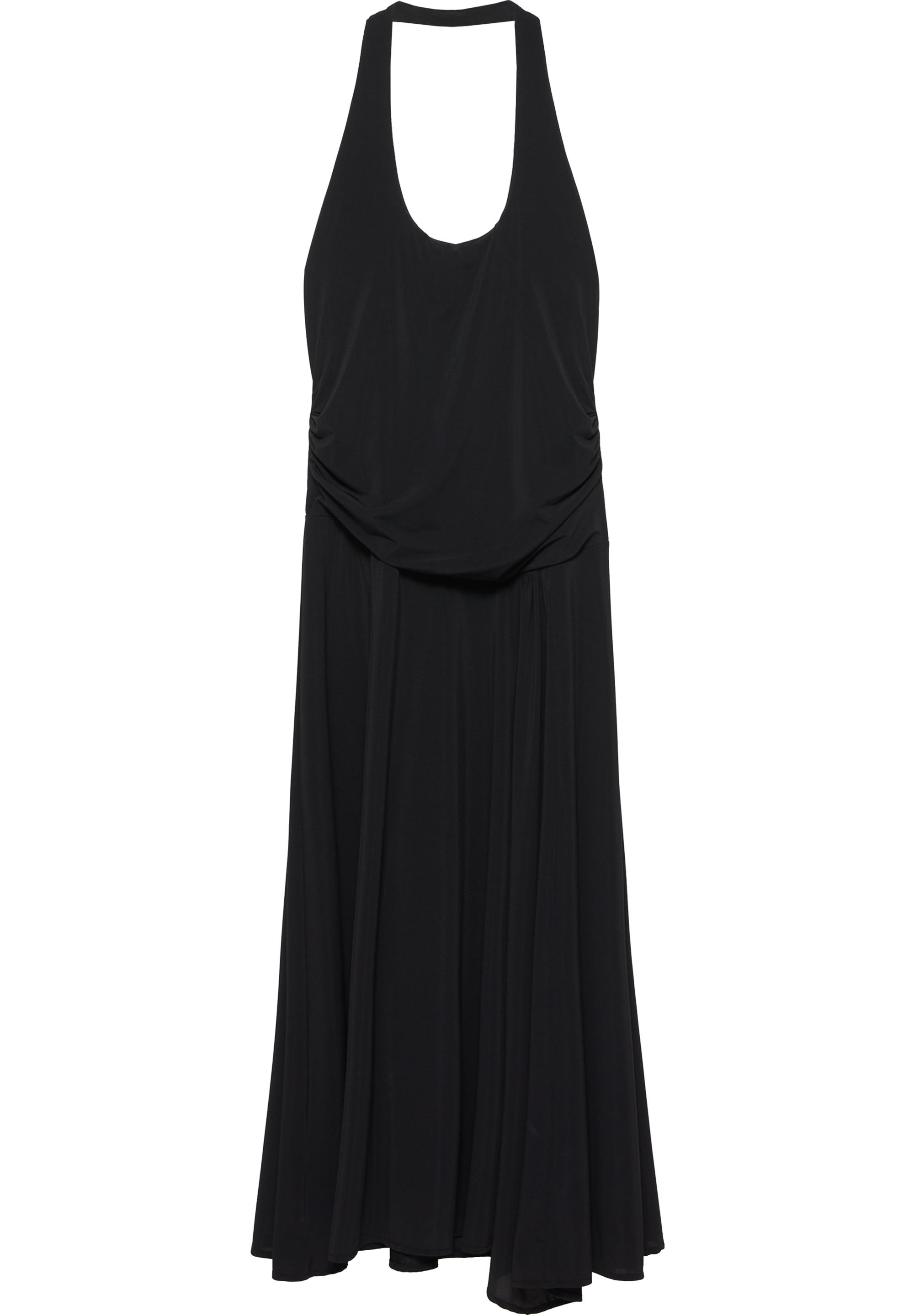 Halter midi dress — Black