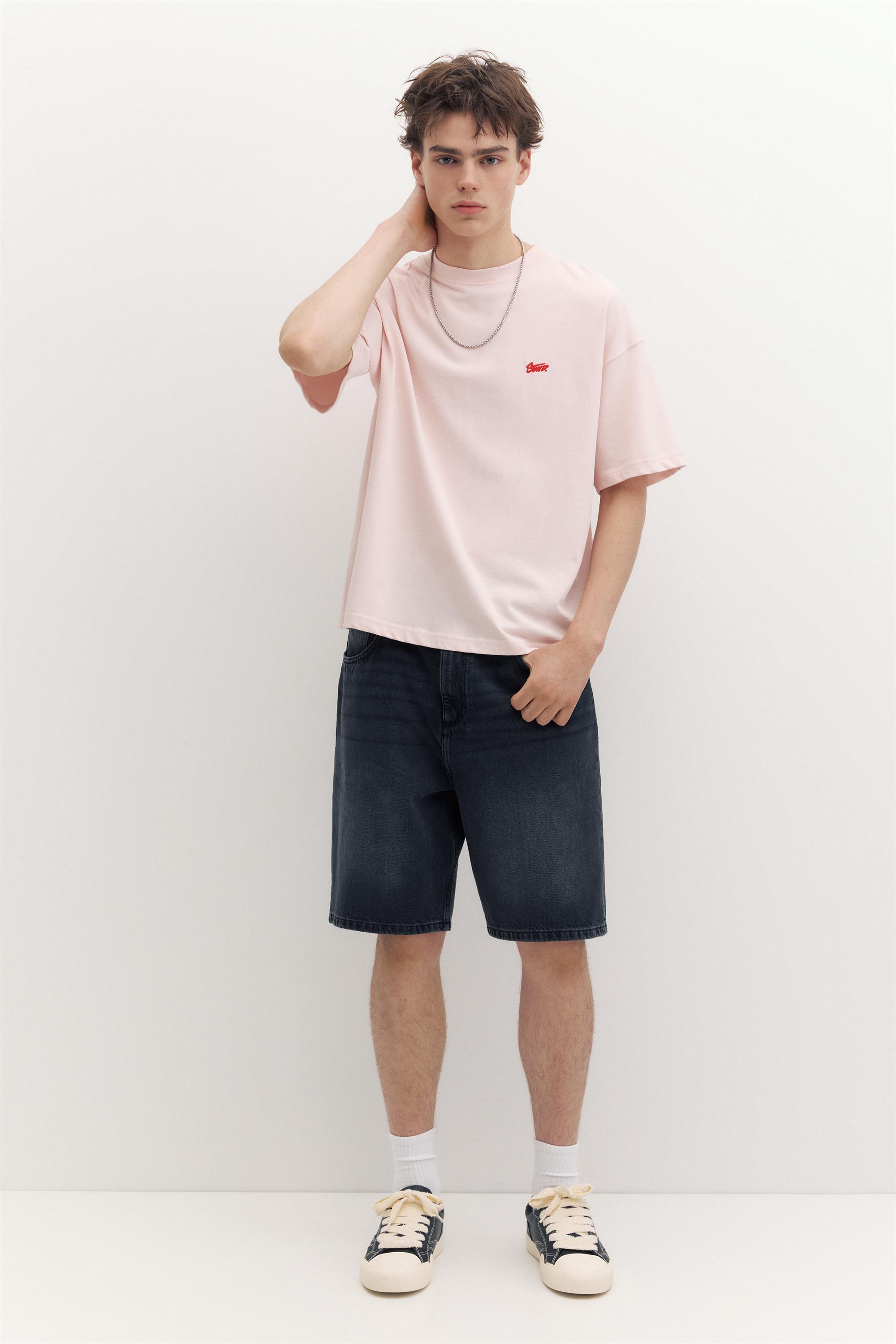 STWD logo boxy T-shirt — Pink