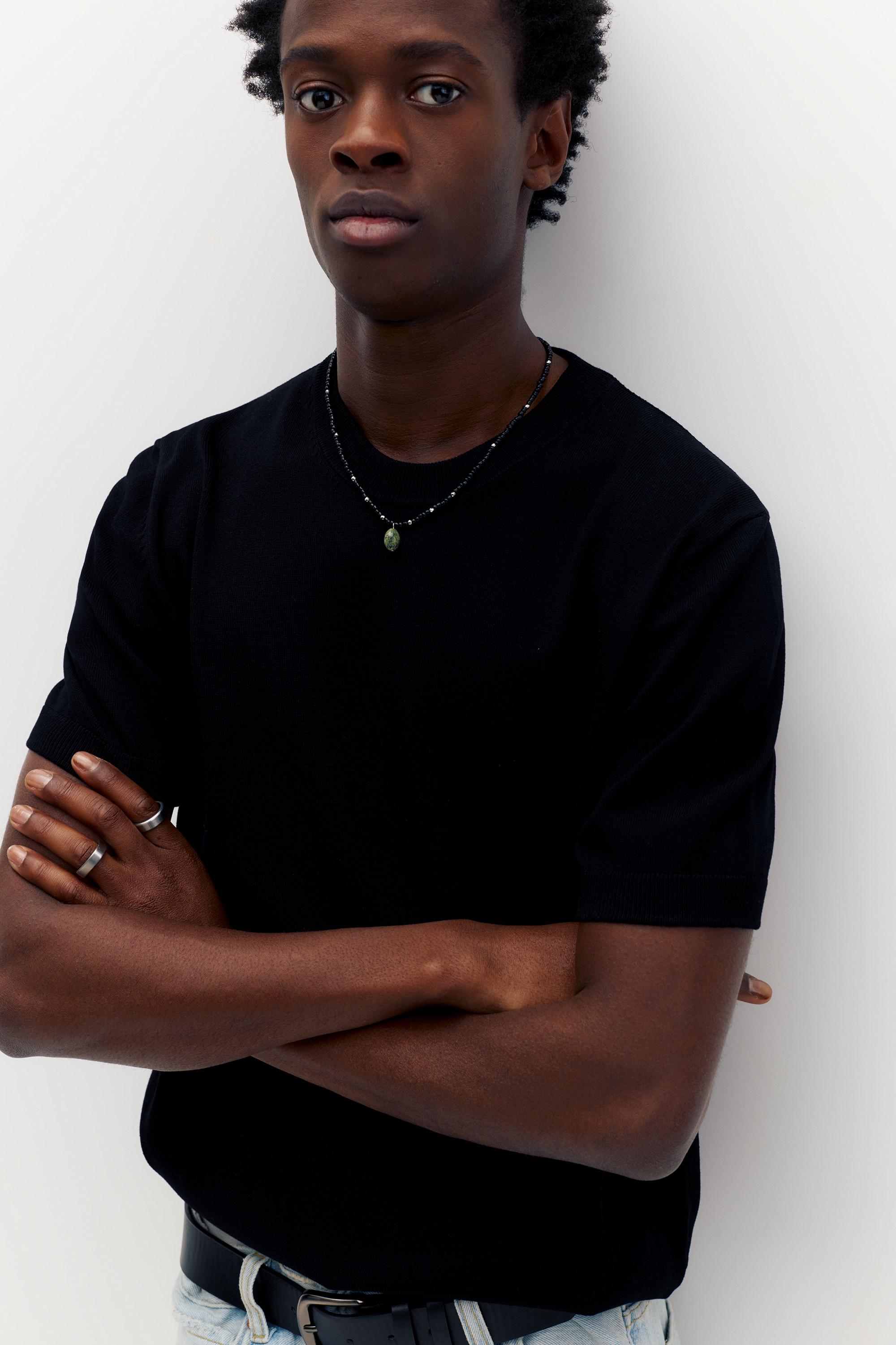 Short sleeve jumper — Black