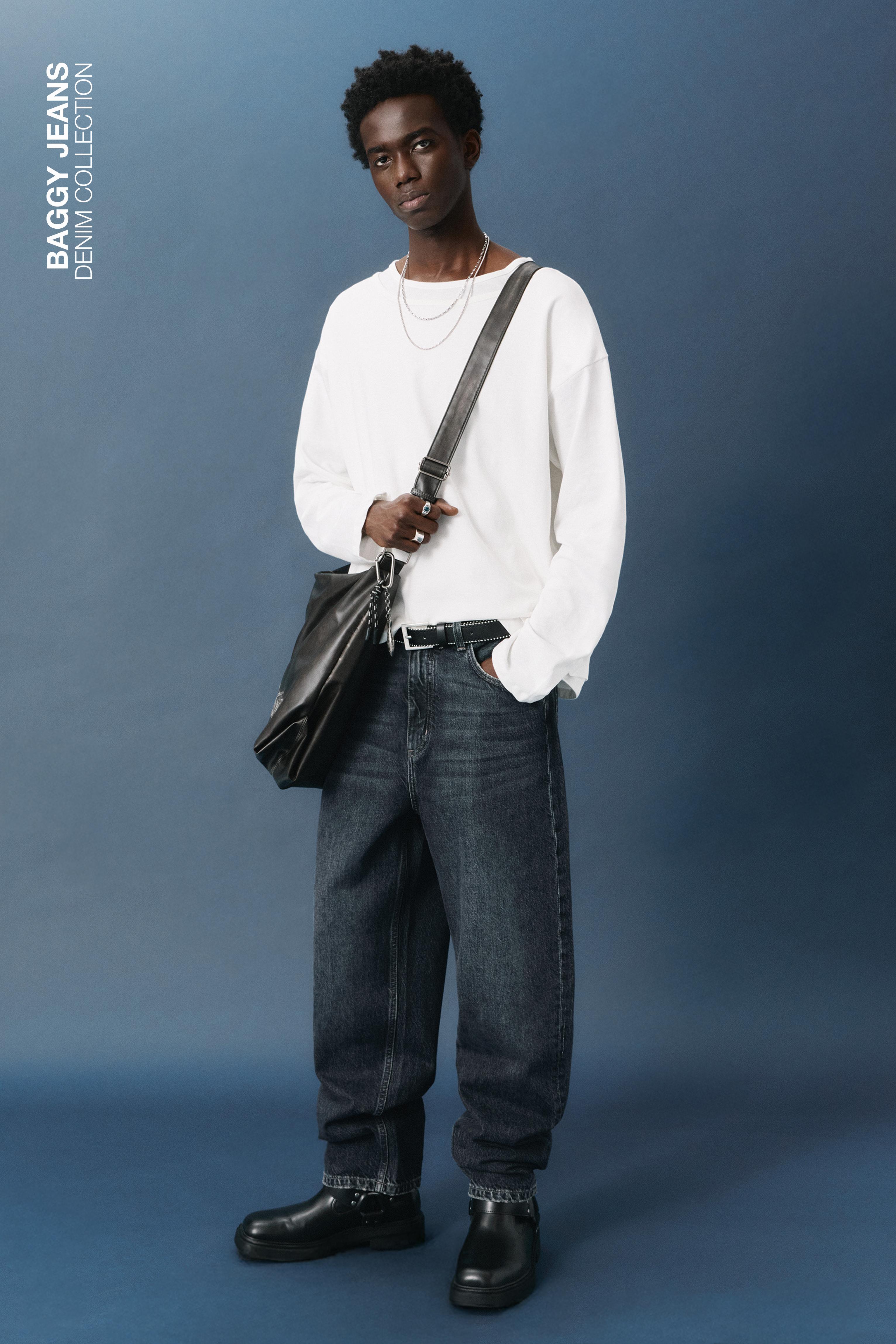 Baggy jeans — Pastel blue