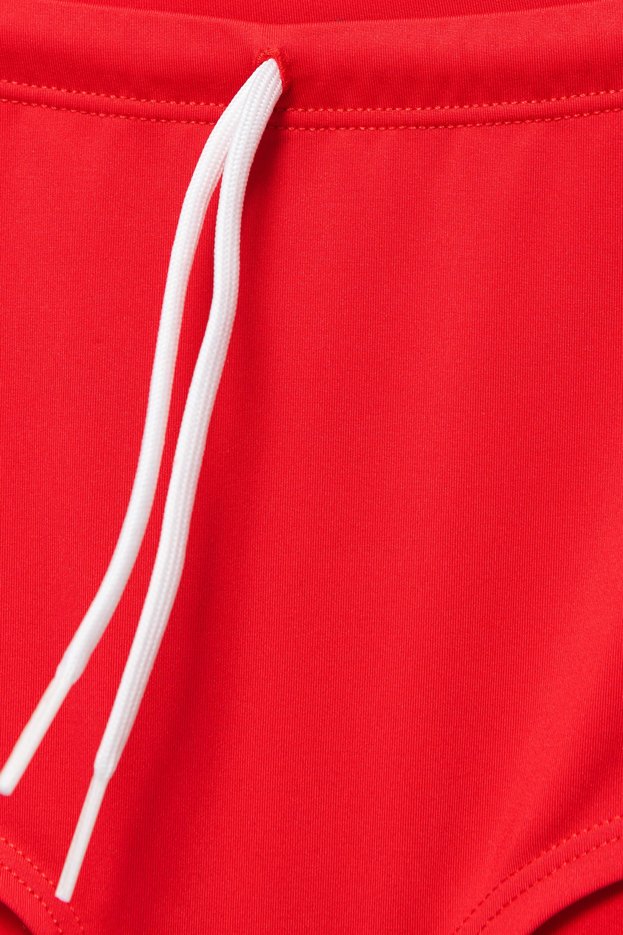 Red shorts bikini bottoms — Red