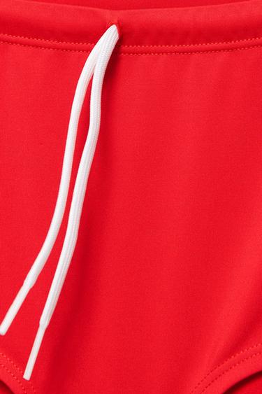 Red shorts bikini bottoms — Red 7