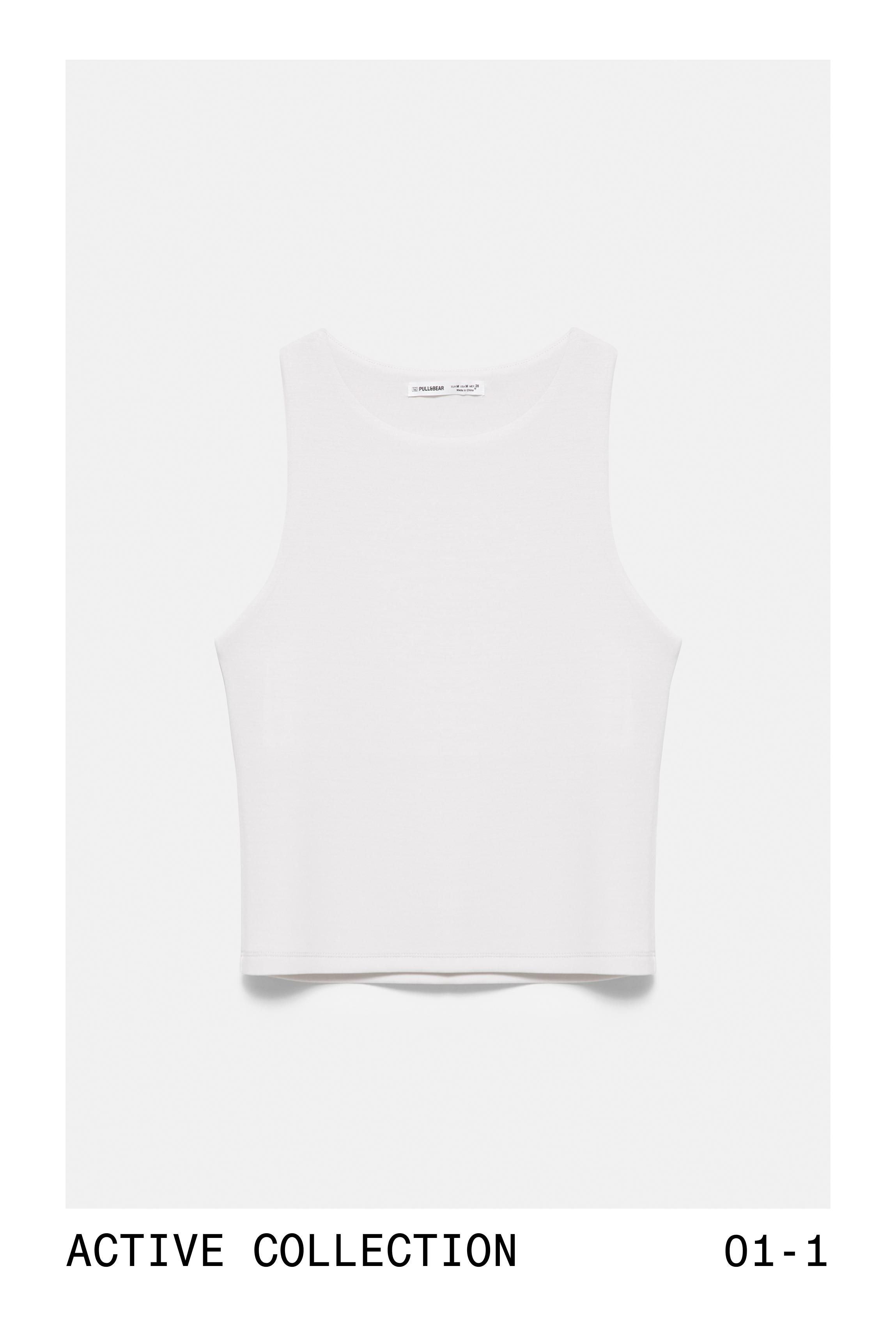 Soft-touch tank top — Ecru