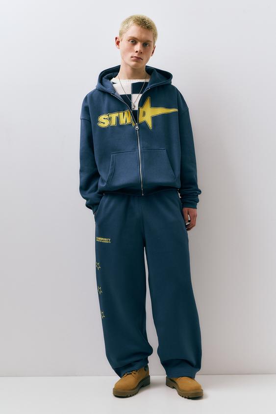 Grin&Bear Hoodie GEC601 Sweatjack voor heren, antraciet, XL Grin&Bear Hoodie GEC601 Sweatjack voor heren, antraciet, XL