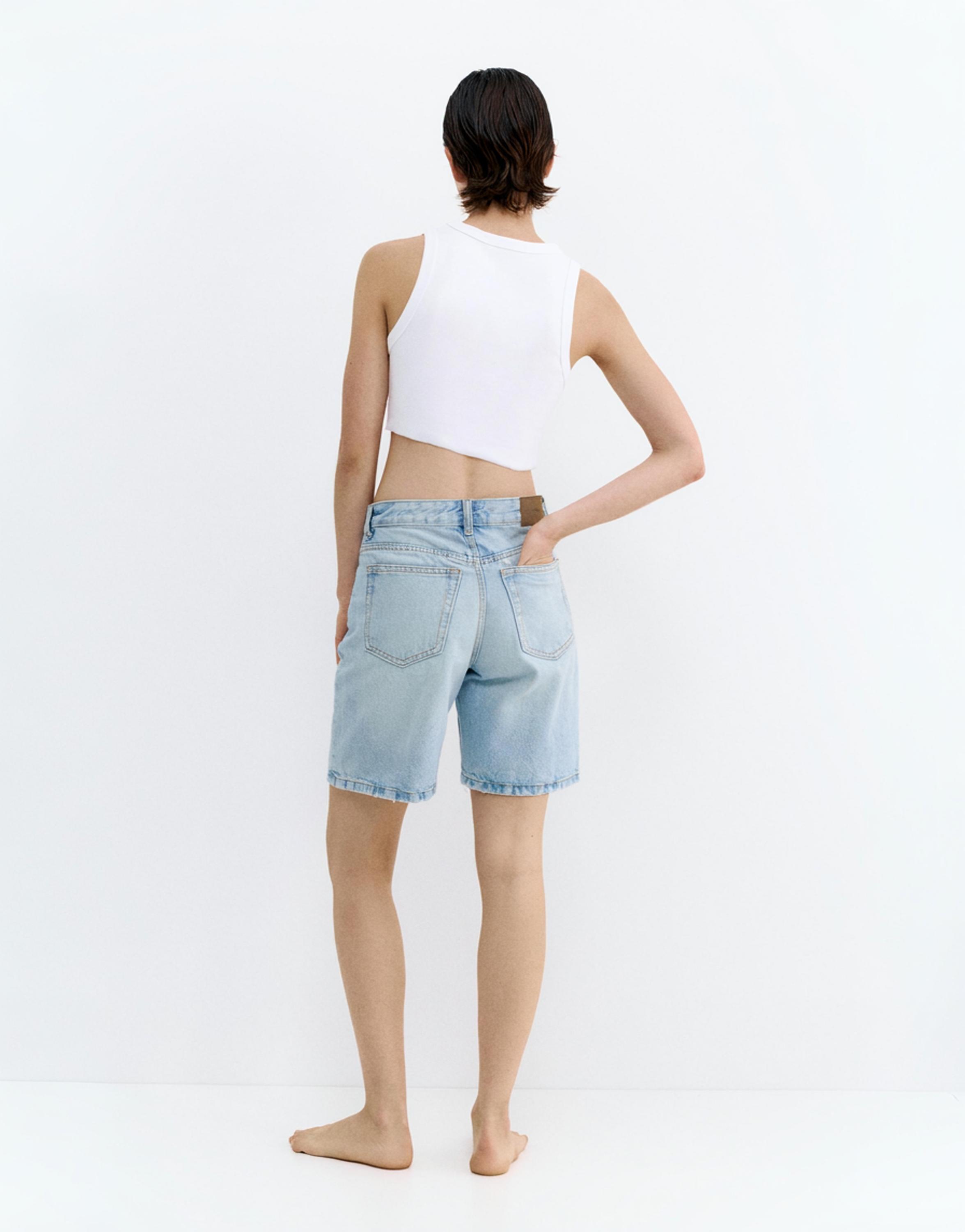 Denim bermuda - Görsel 30