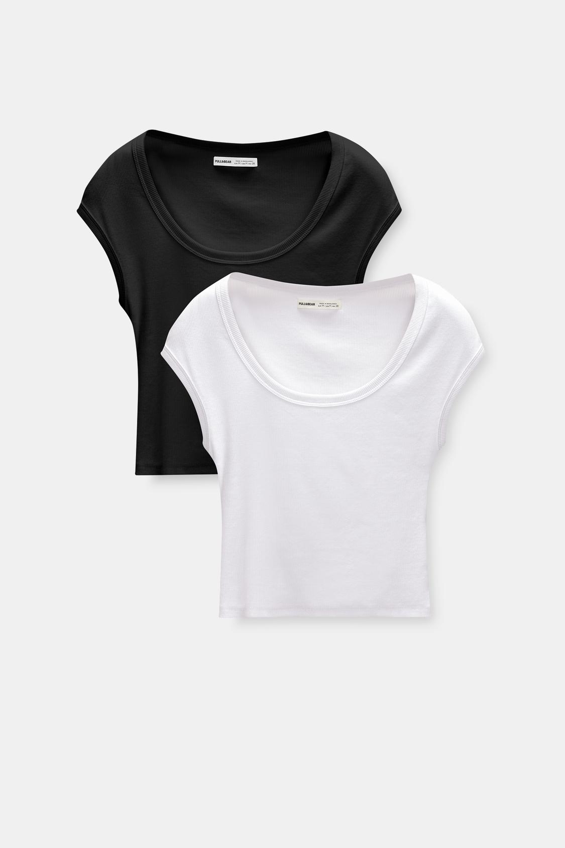 Short Sleeve T Shirt Femme Pull And Bear Pull&bear Tee Shirt