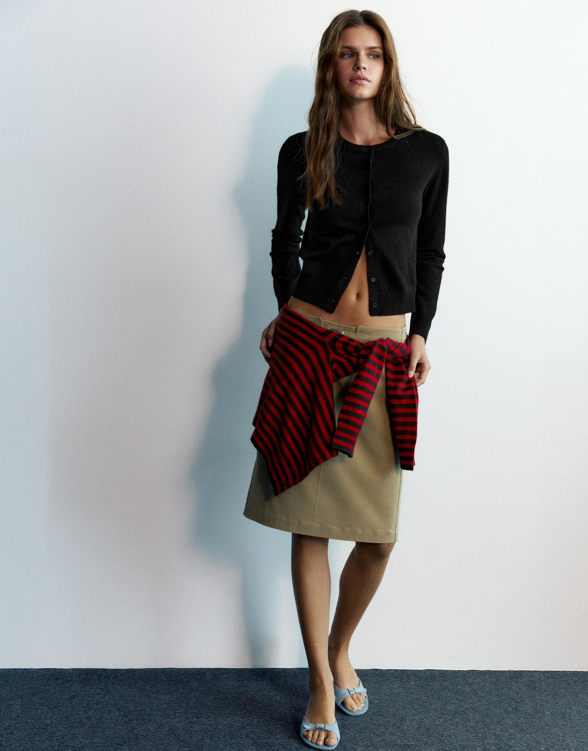Pull&Bear BASIC triko hırka görsel 7