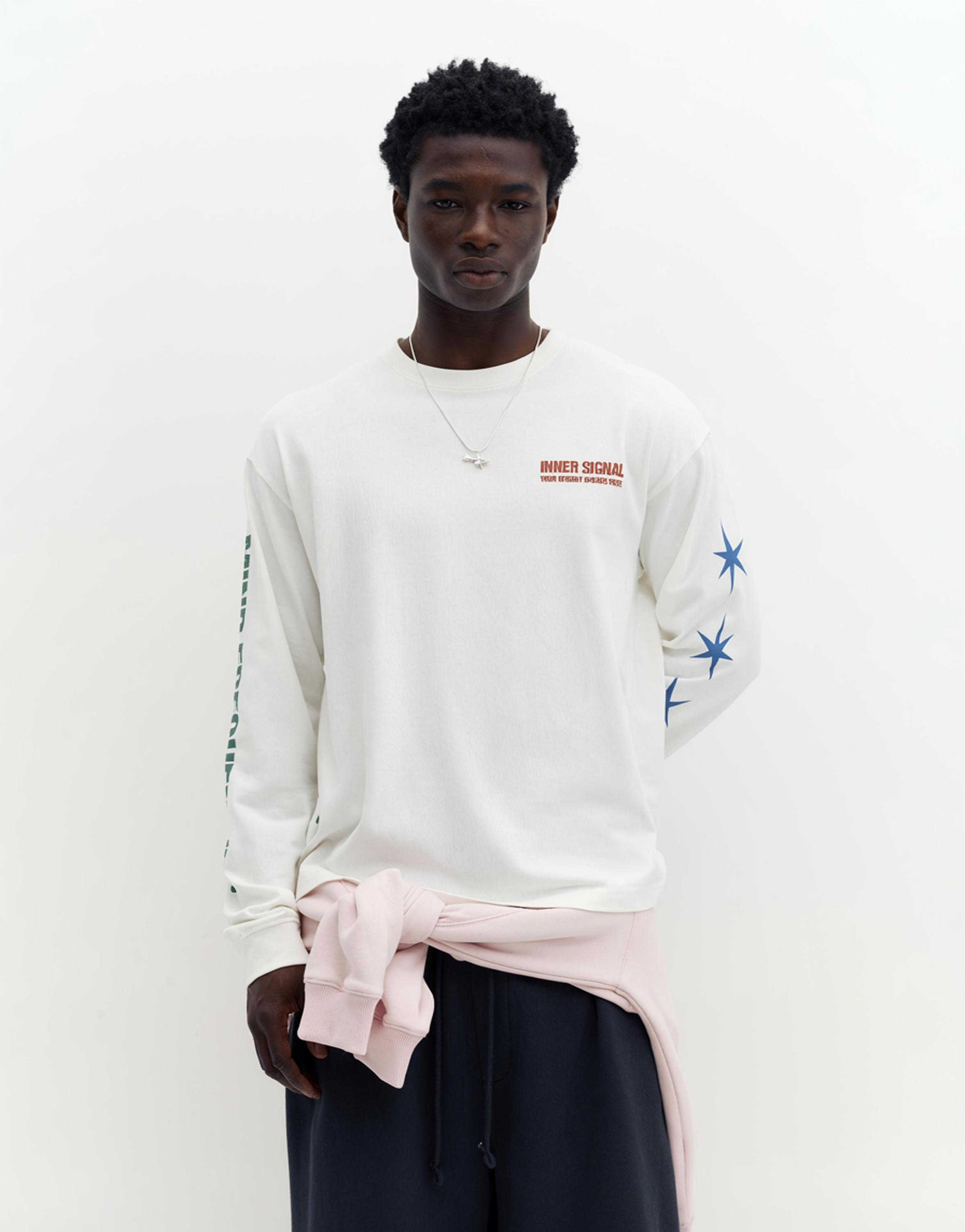 STWD long sleeve T-shirt — White