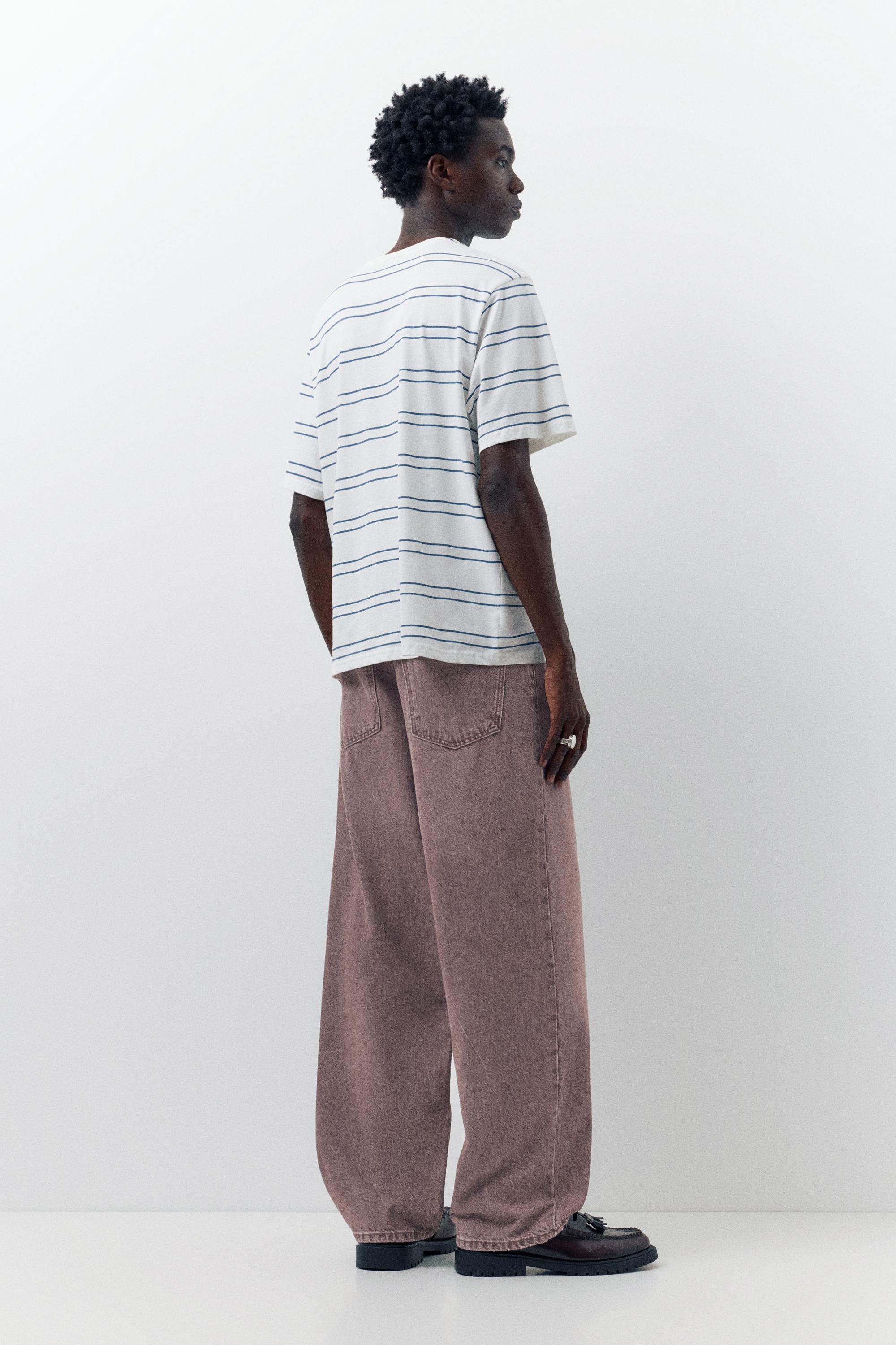 Relaxed fit baggy jeans — Fuchsia