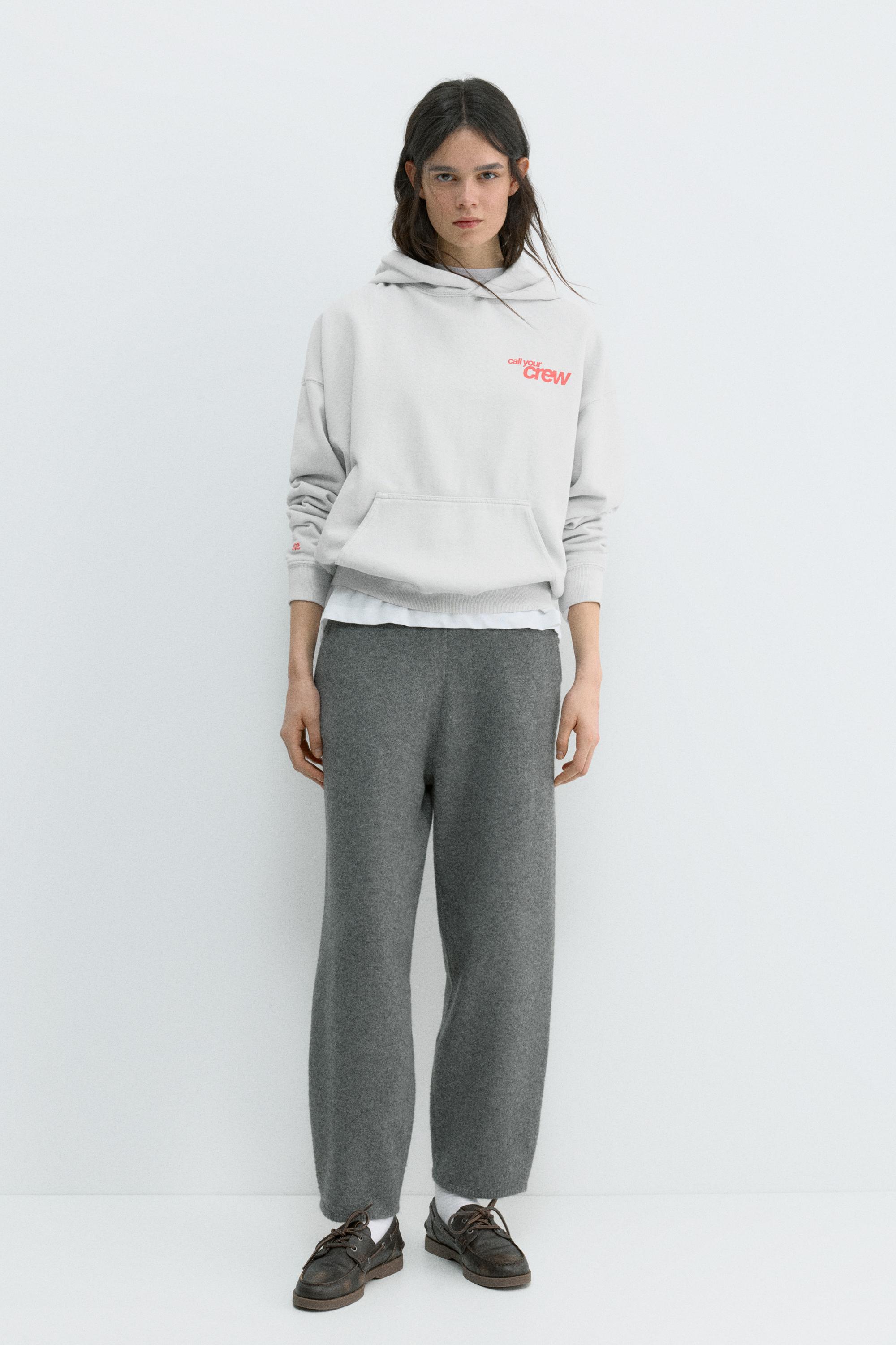 Crew Studios hoodie — Pale grey