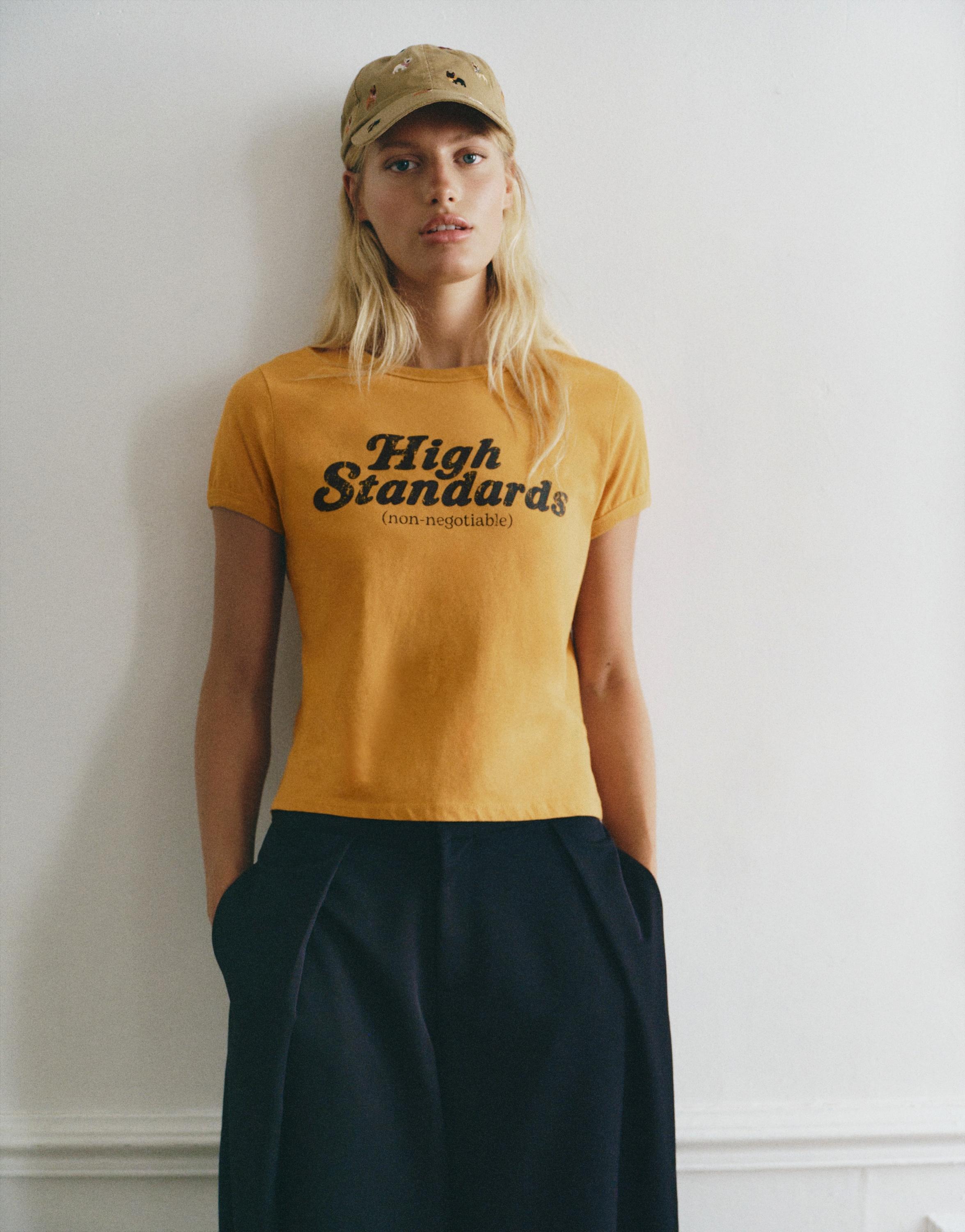 Pull&Bear High Standards grafik baskılı Tişört