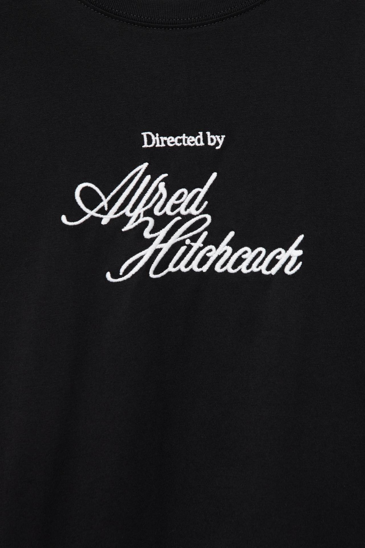 Alfred Hitchcock long sleeve T-shirt — Black
