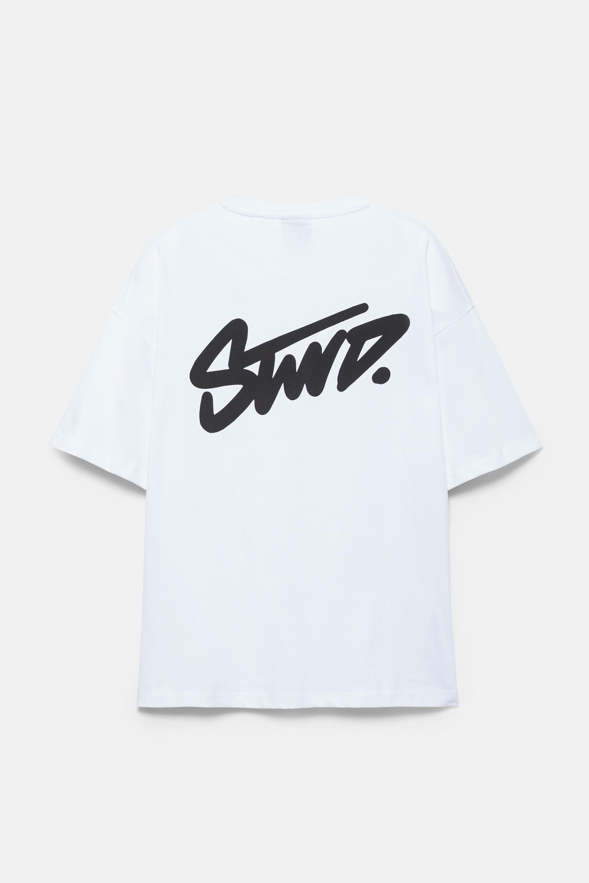 STWD logo boxy T-shirt — White