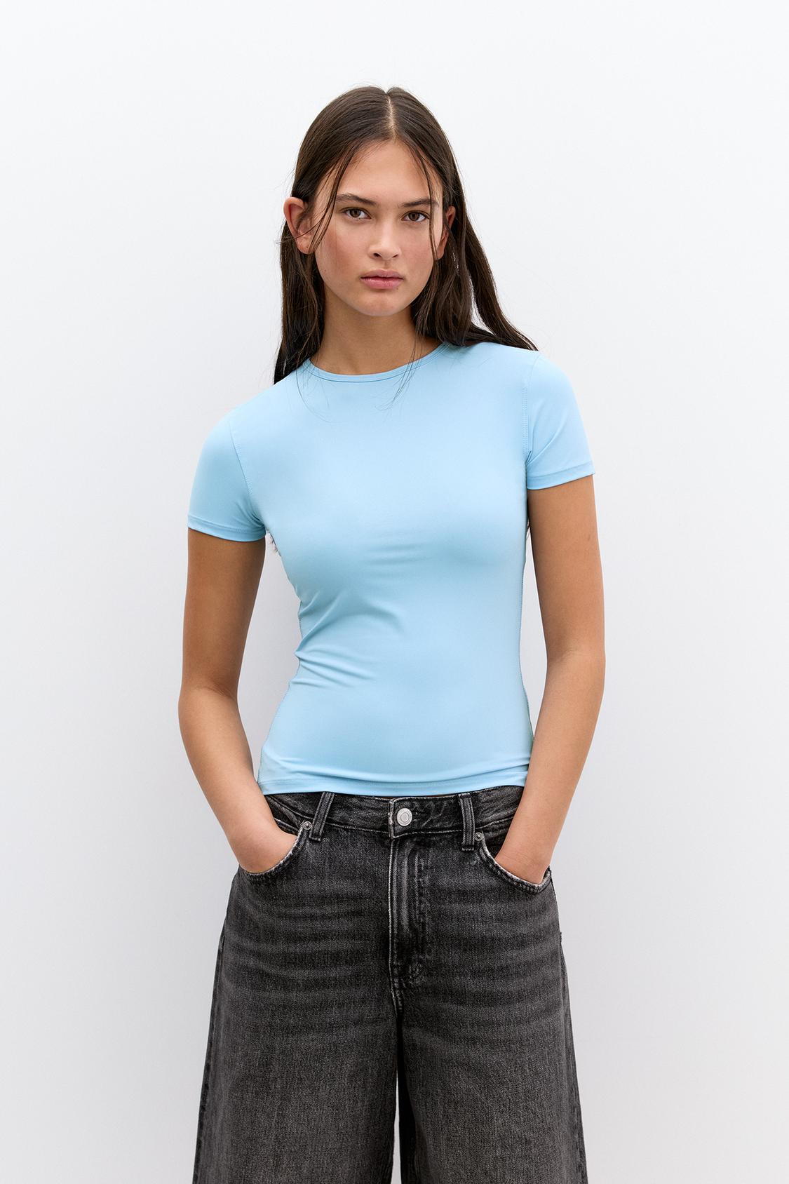 Camiseta Retro Camiseta Con Hombreras Pull And Bear Camiseta Tie