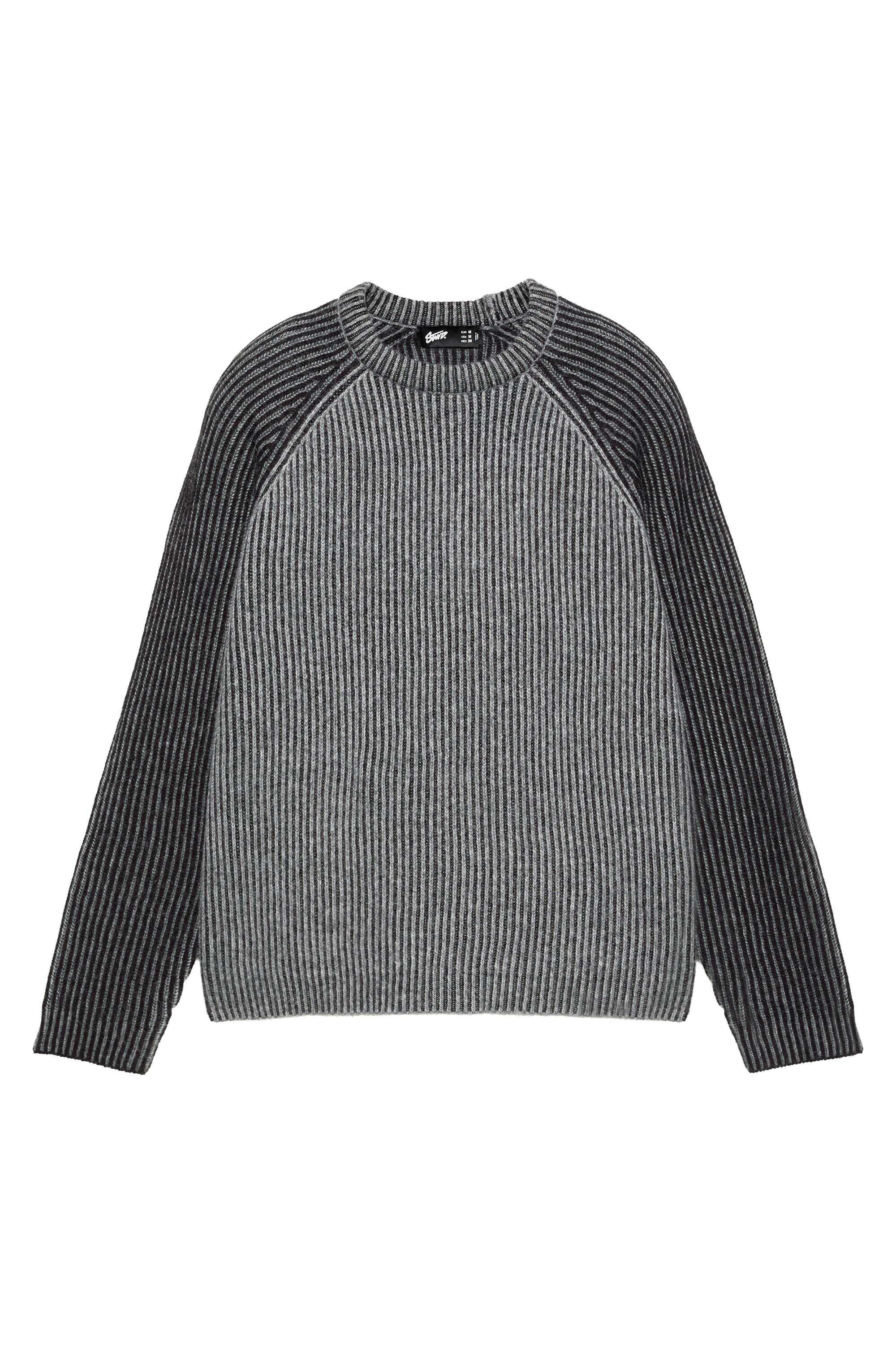 Pull&Bear Fitilli reglan kollu kazak görsel 3