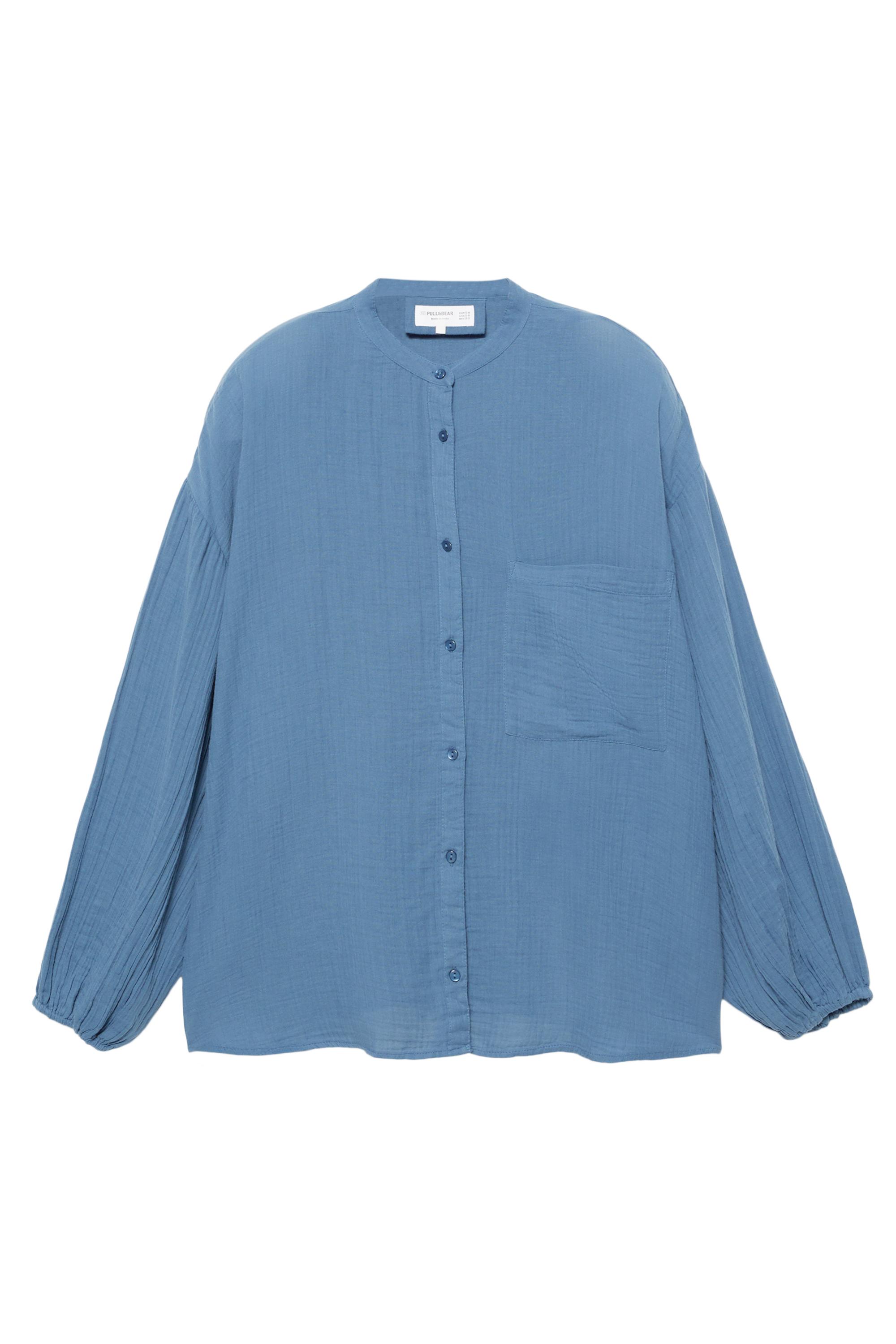 Hakim yaka Şile bezi gömlek - Görsel 21