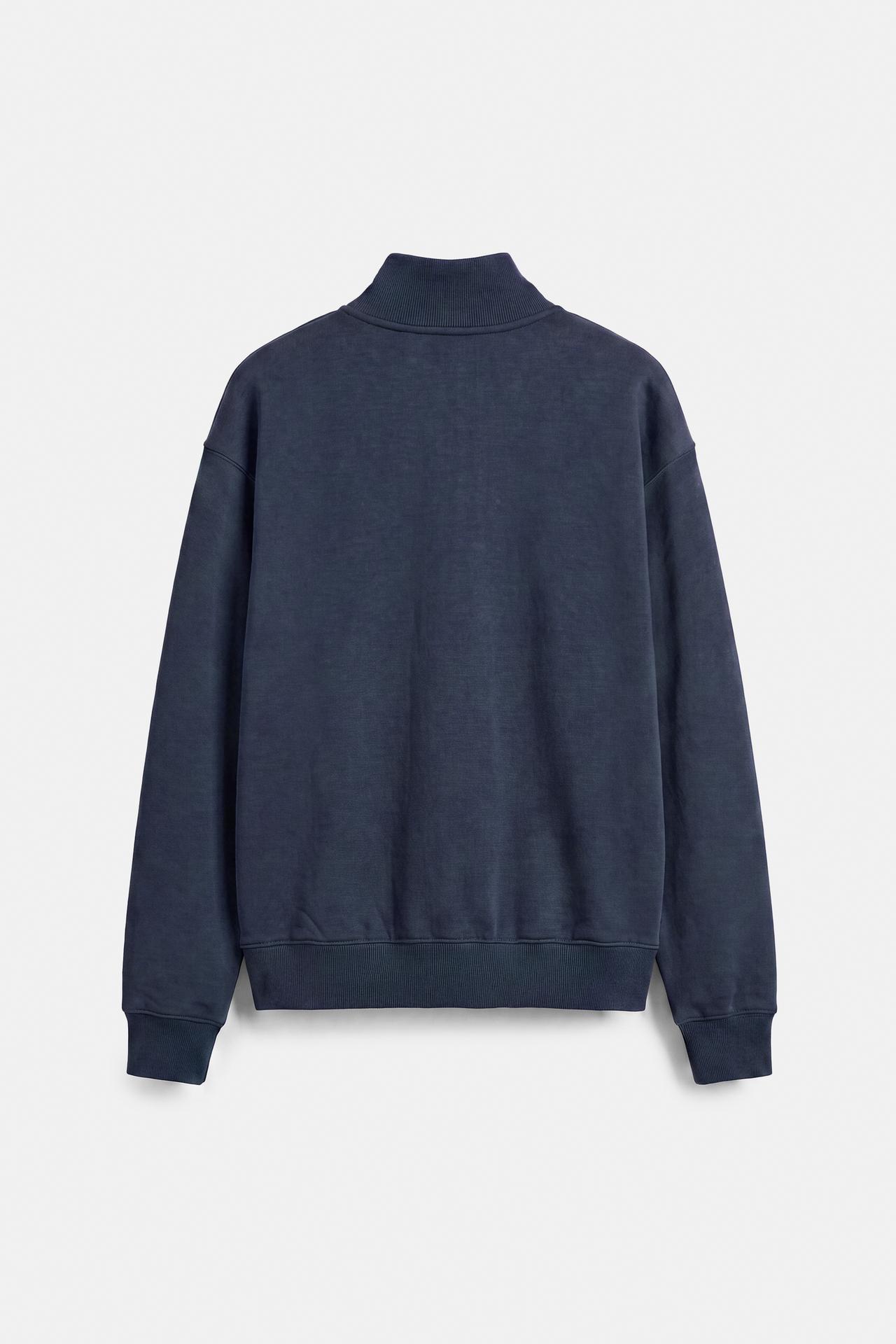 Quarter-zip sweatshirt — Navy