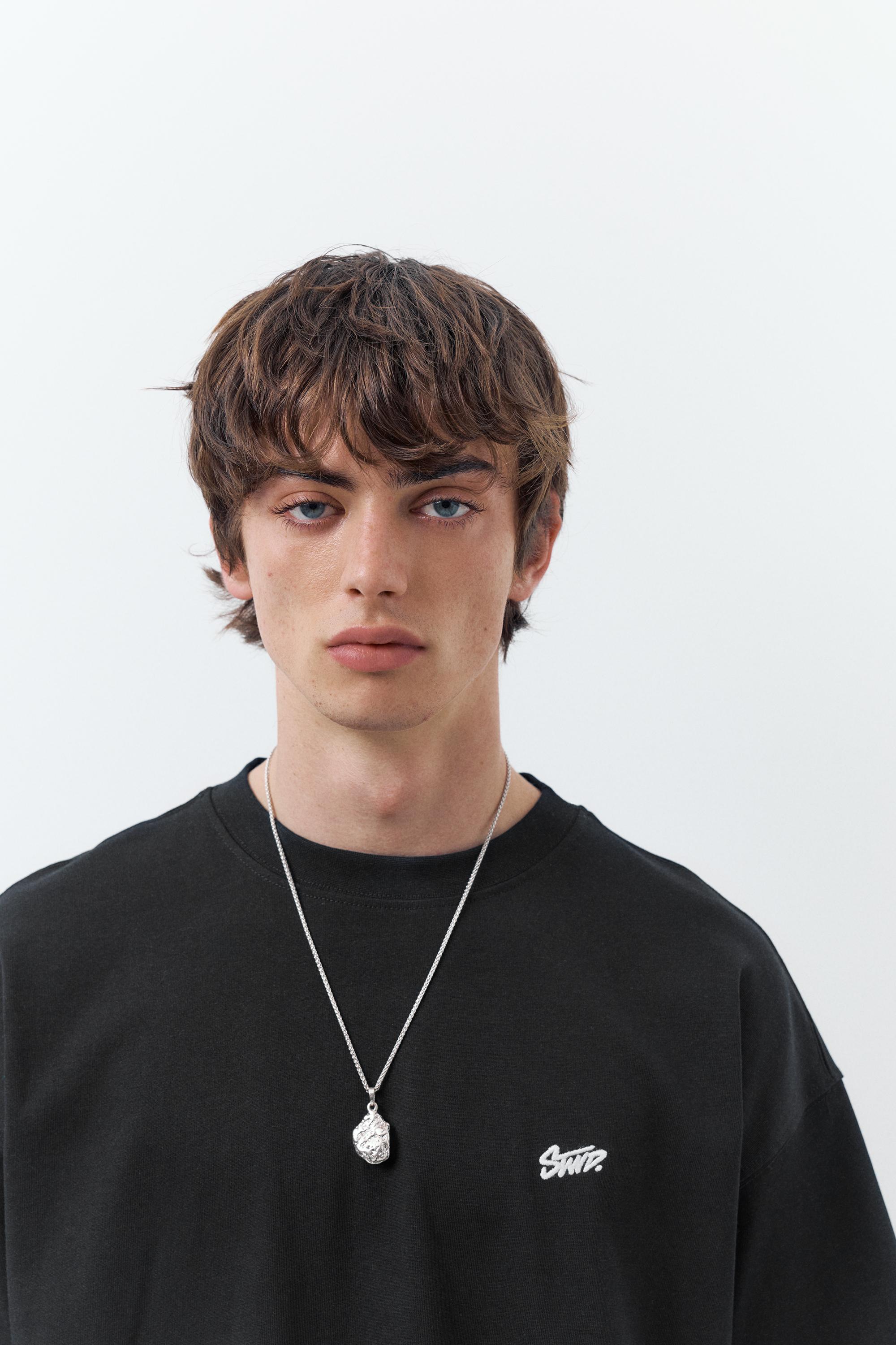 STWD logo boxy T-shirt — Black