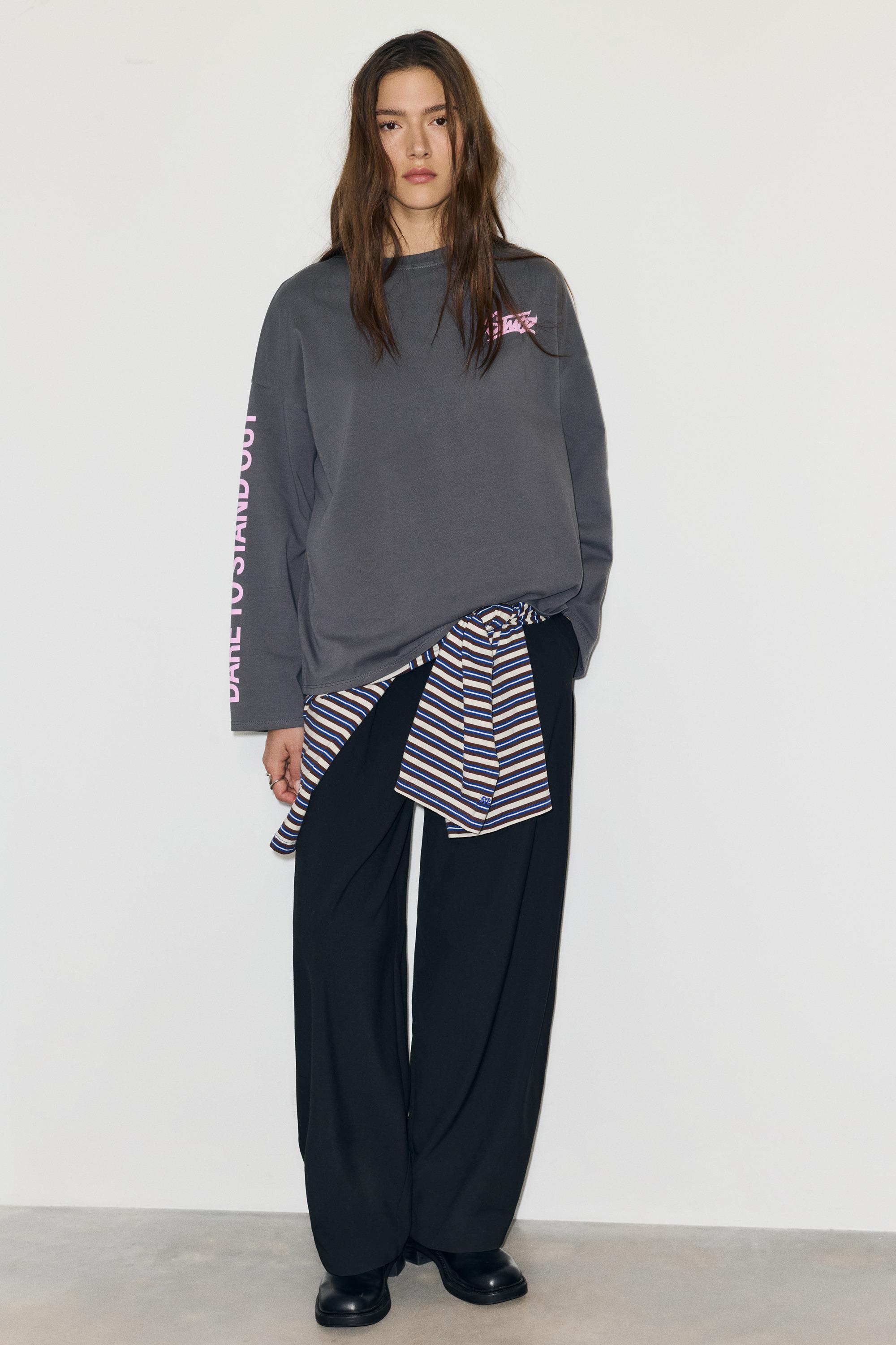 STWD graphic T-shirt — Anthracite grey