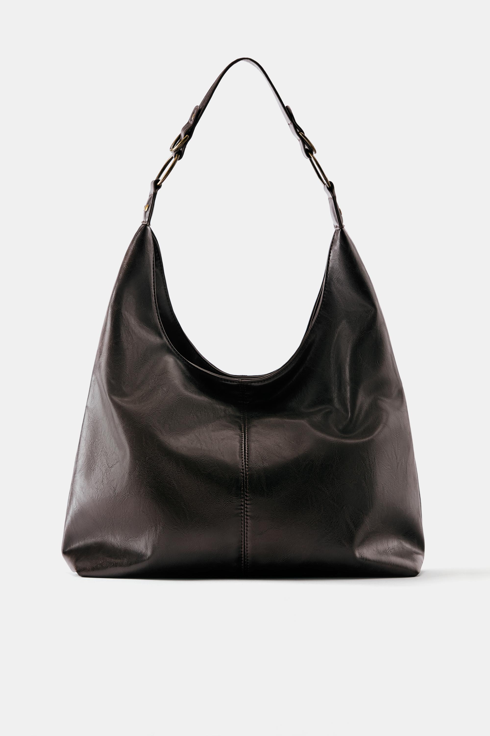 Worn-effect shopper bag — Brown