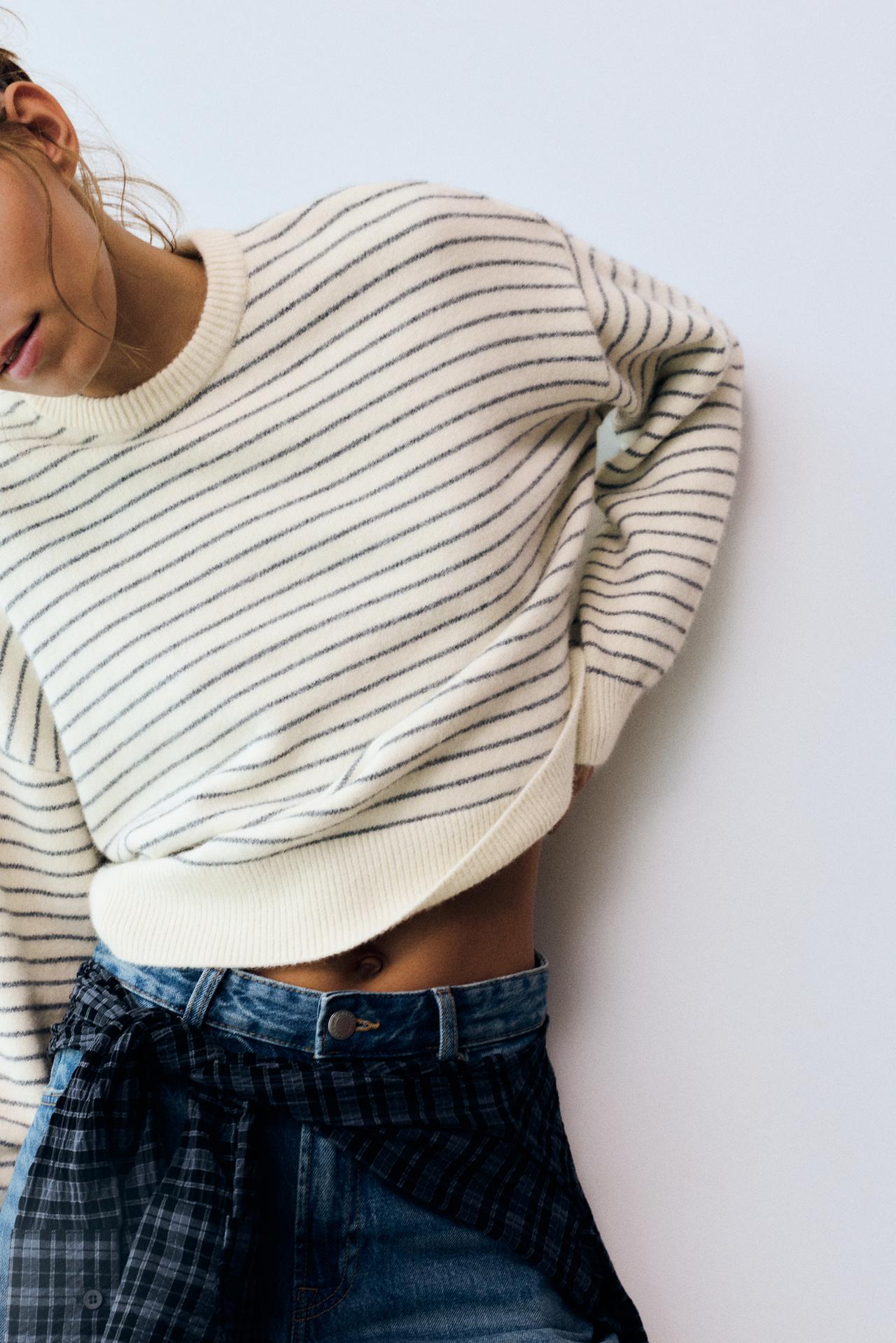 Soft-touch boxy jumper — Ice