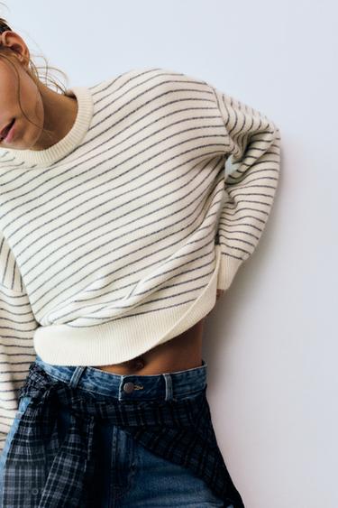 Soft-touch boxy jumper — Ice 4