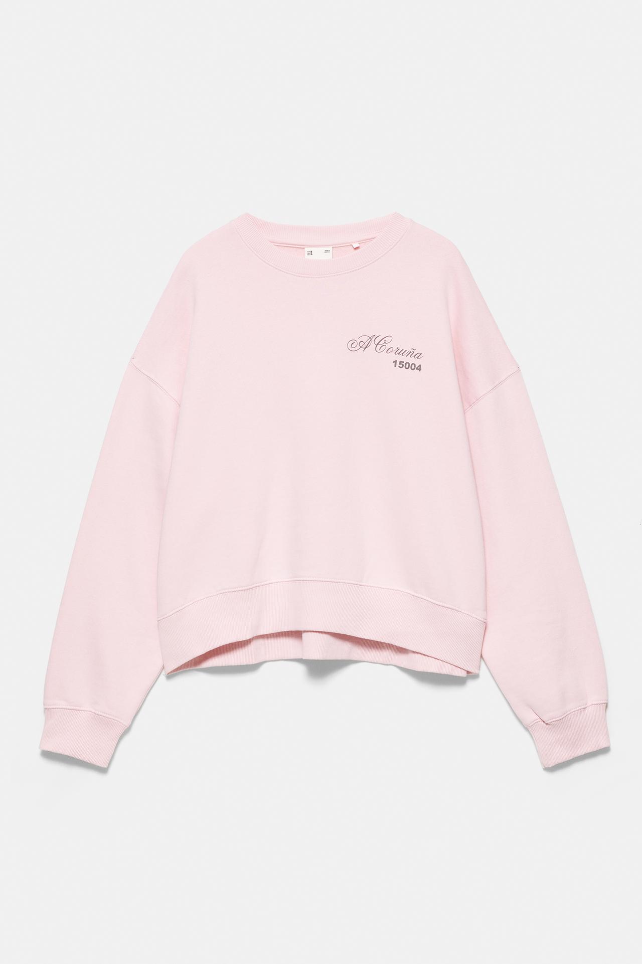A Coruña 15004 sweatshirt — Pastel pink