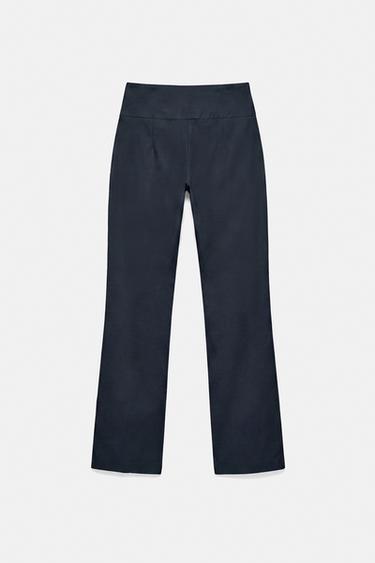 Straight trousers with buckle — Navy 7