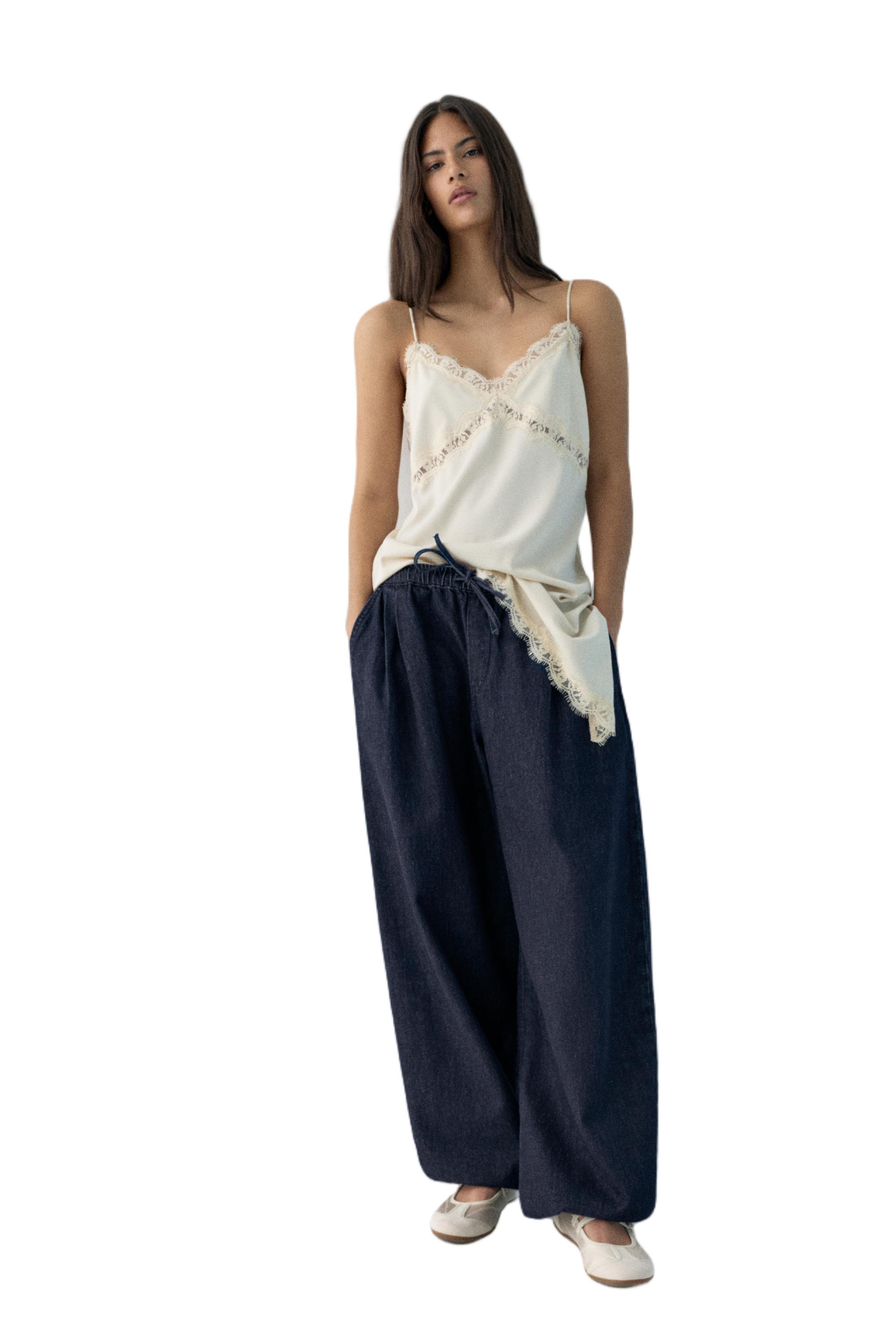 Sarouel trousers jeans — Navy