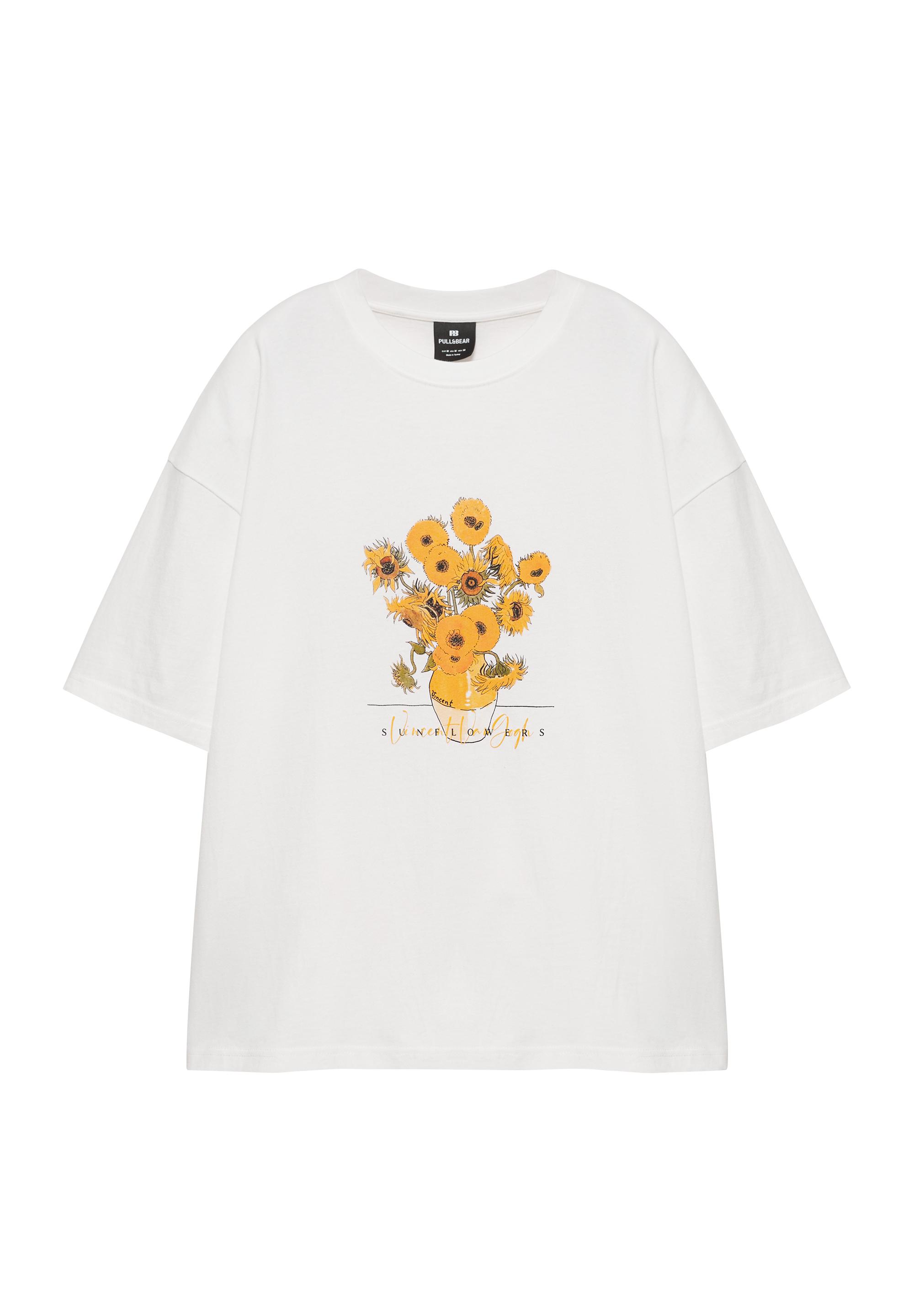Van Gogh Sunflowers T-shirt — Off white