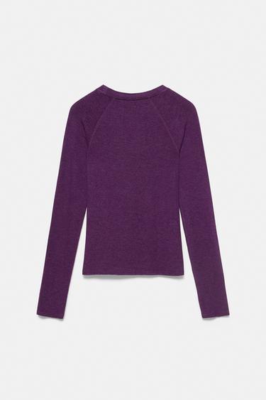 Raglan sleeve T-shirt — Mulberry 6
