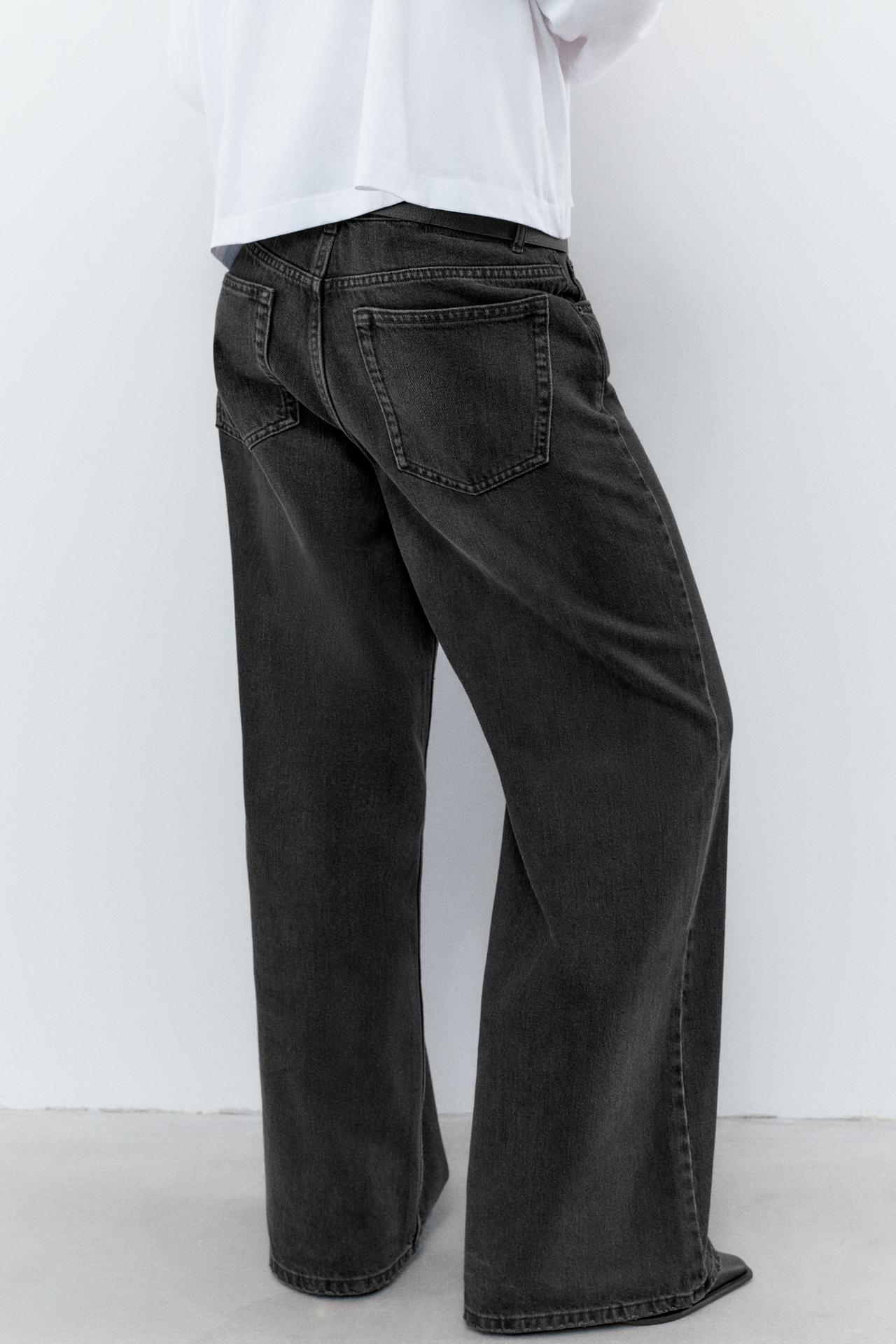 Low-rise baggy jeans — Black
