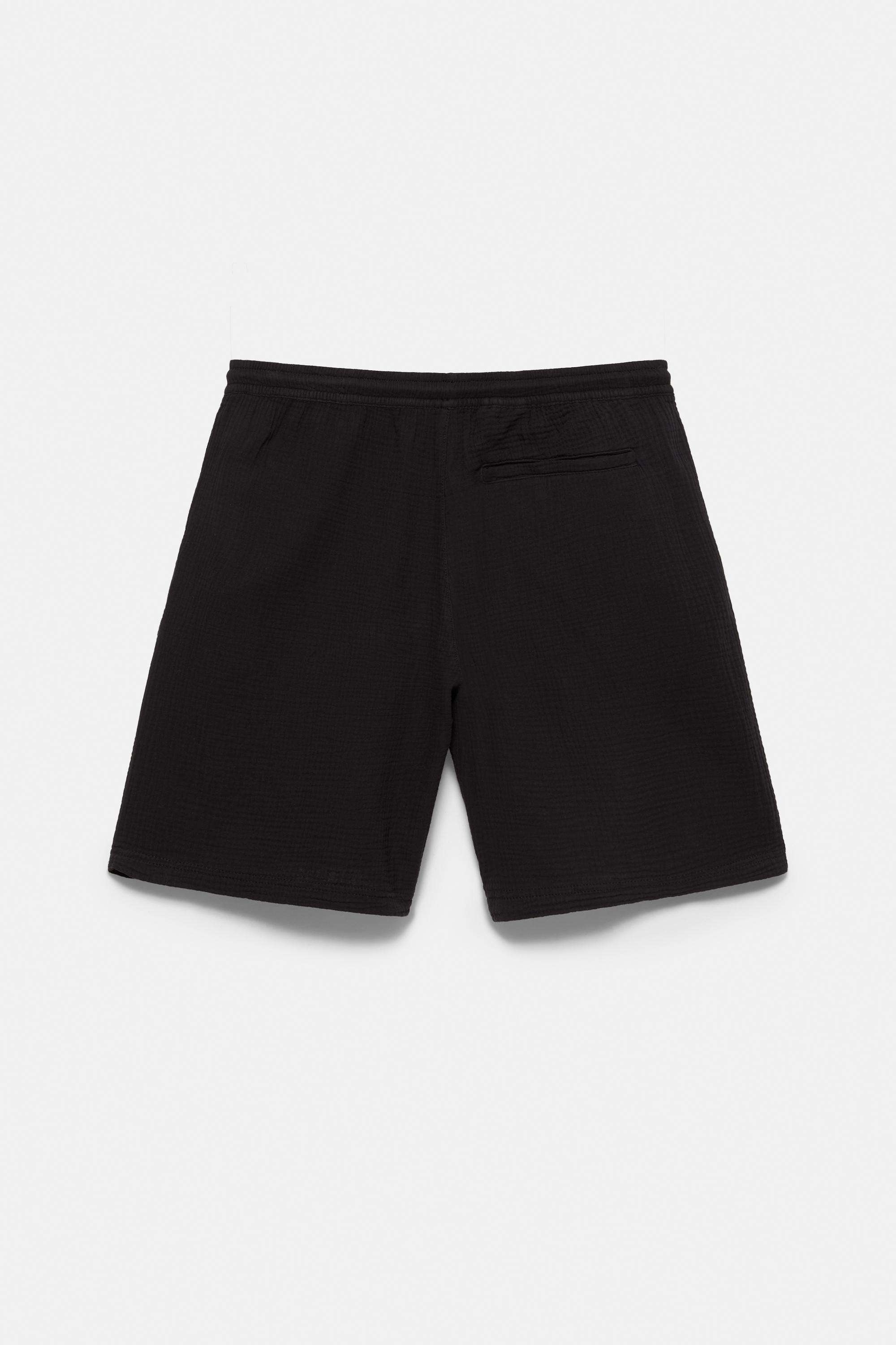 Bermuda sweat shorts — Black