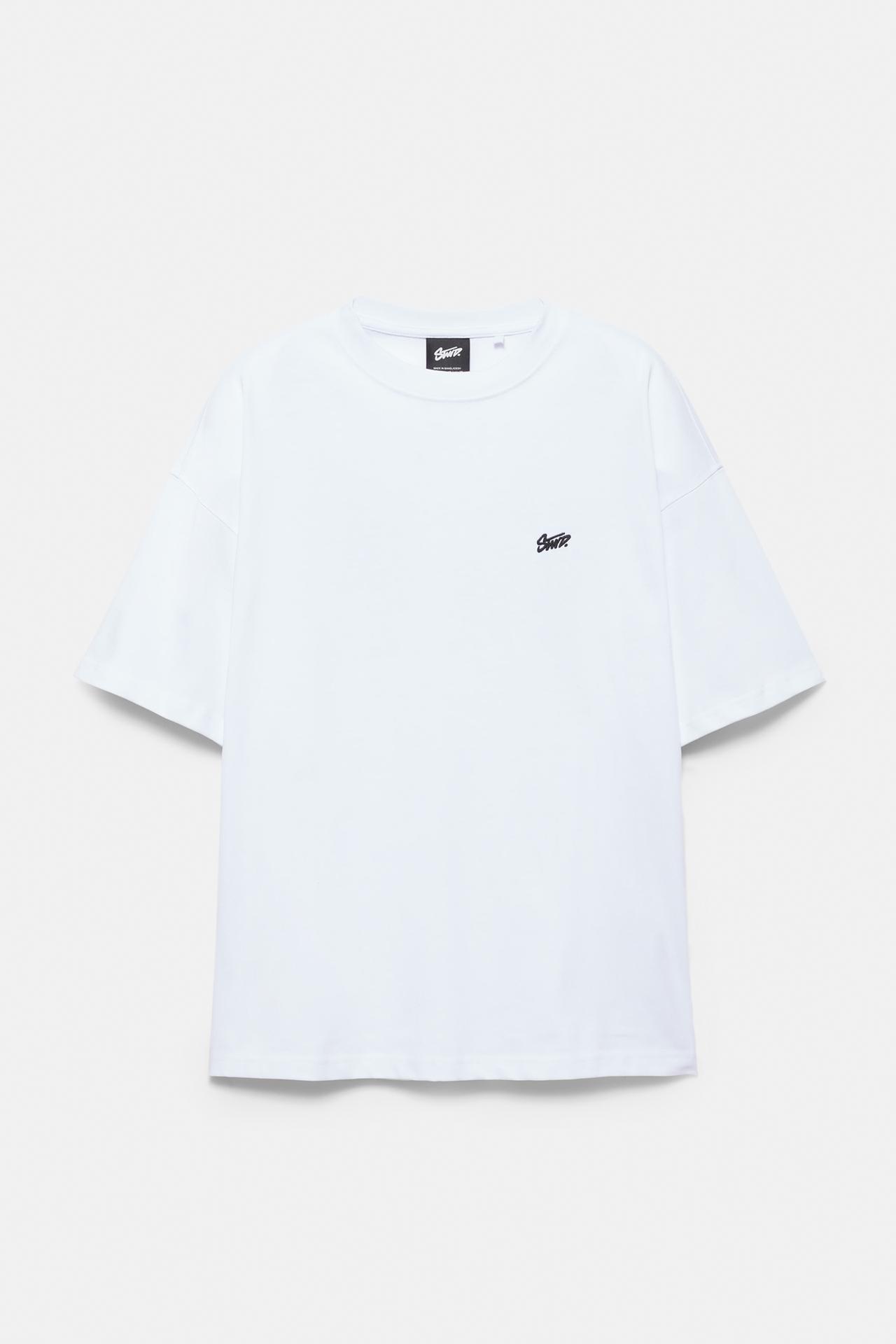 STWD logo boxy T-shirt — White