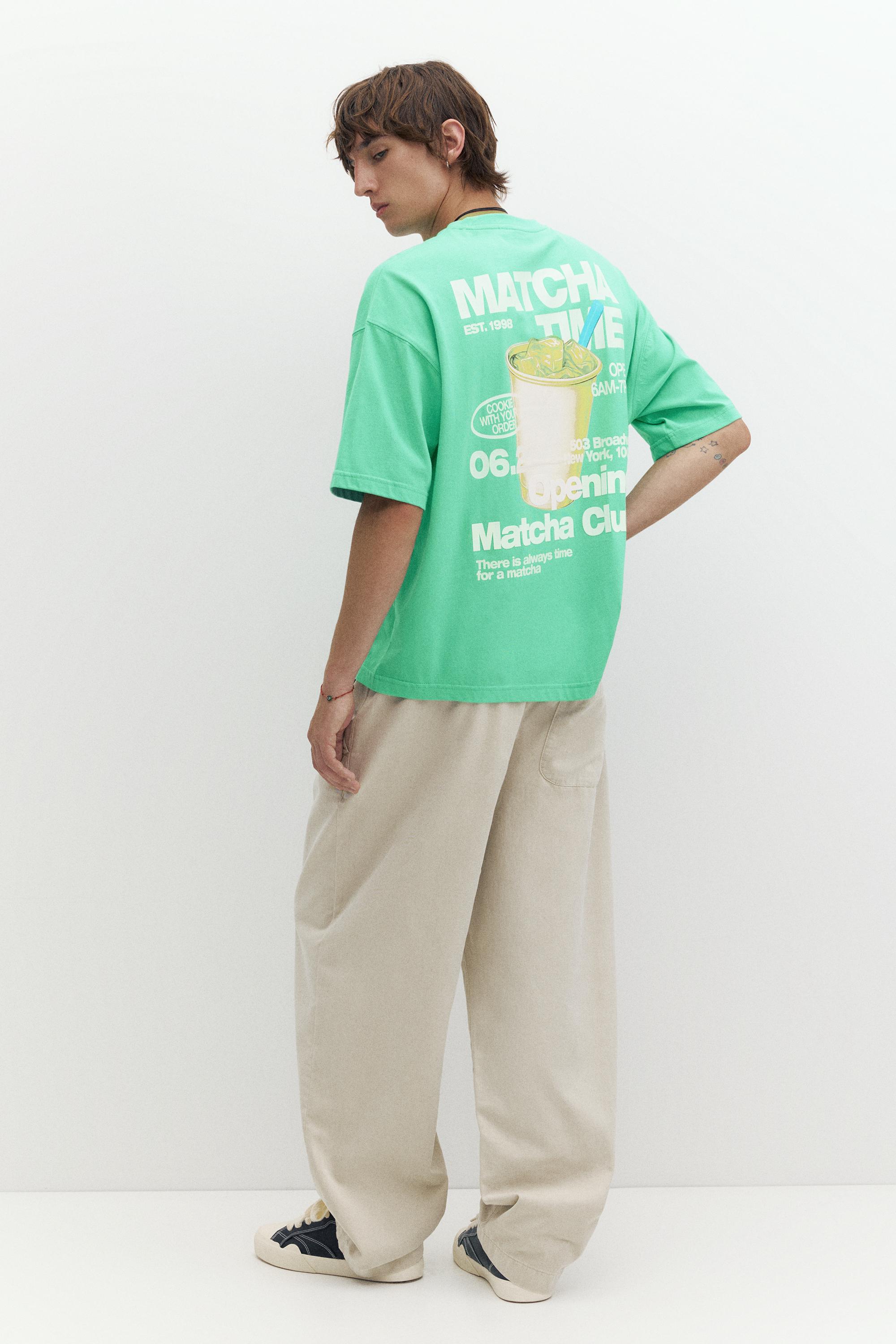 STWD Matcha Club graphic T-shirt — Green