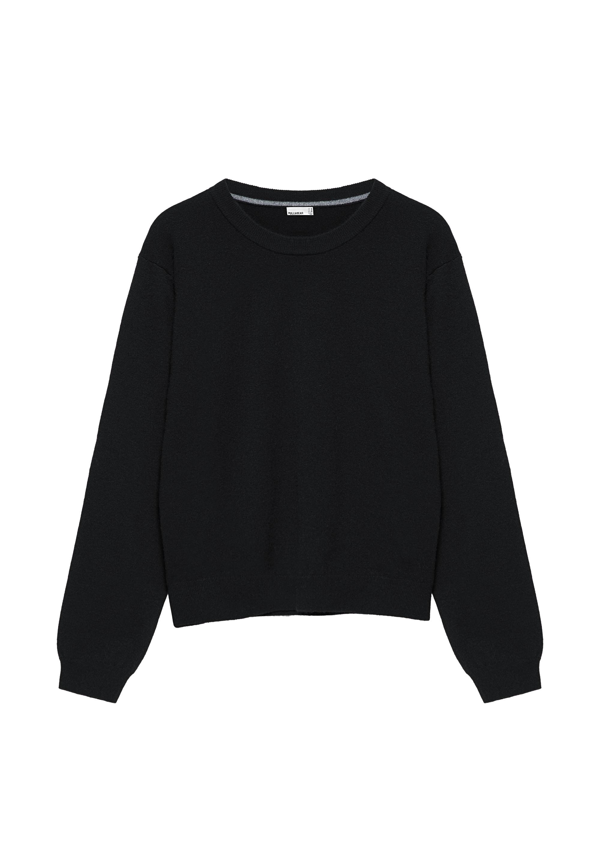Soft knit jumper — Black